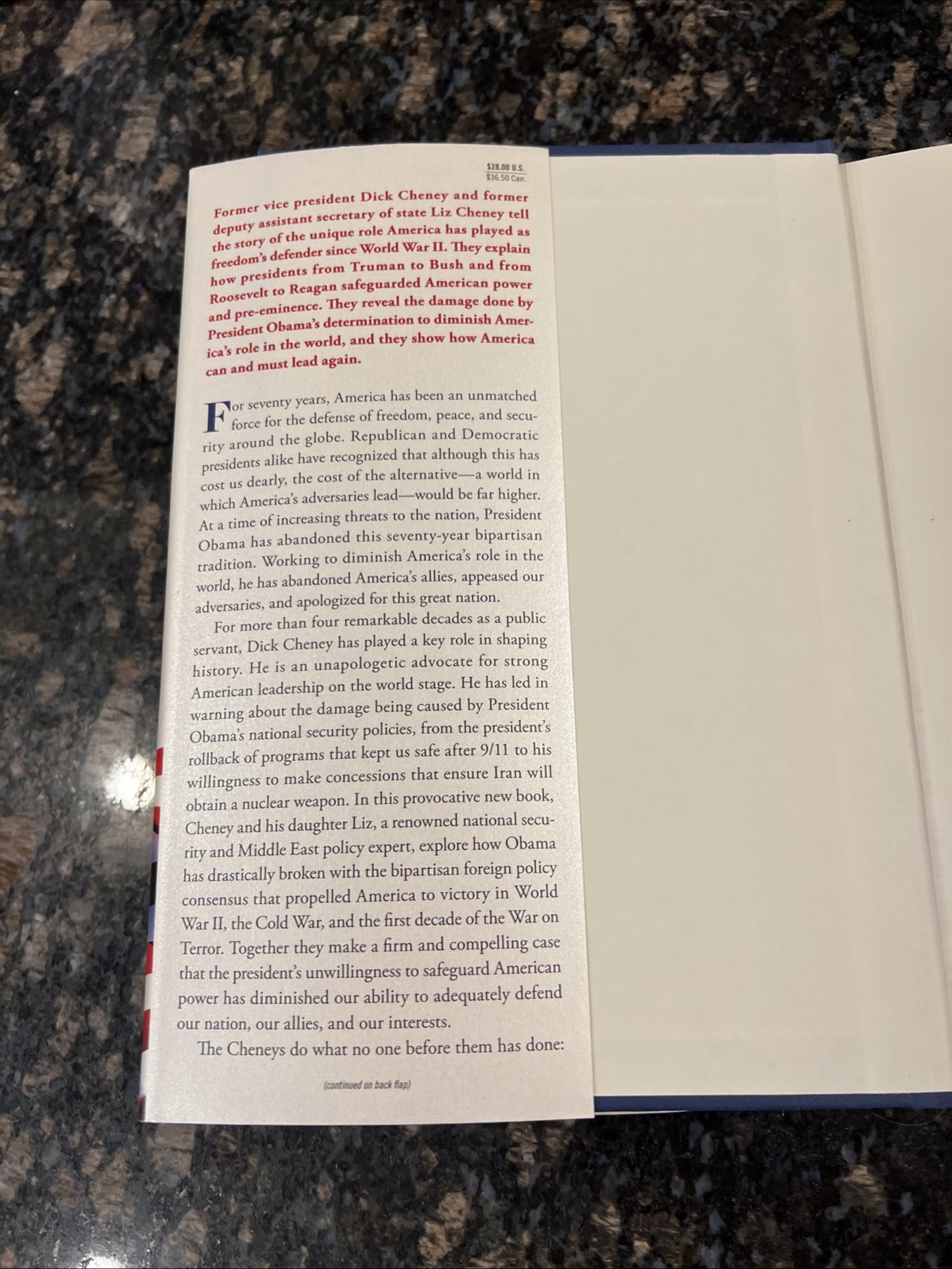 Exceptional By Dick & Liz Cheney 1st ED/Print Bush January 6th Select Committee
