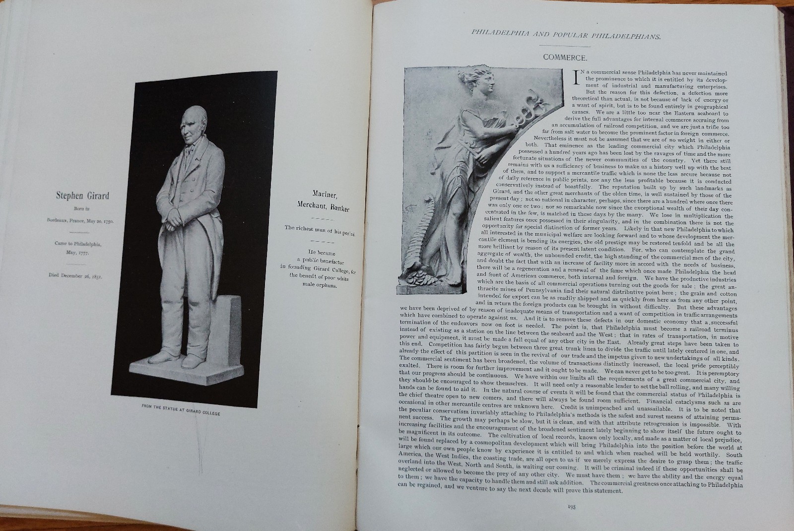 Philadelphia & Popular Philadephians, 1891, 292 pgs, hc, VERY RARE original edtn