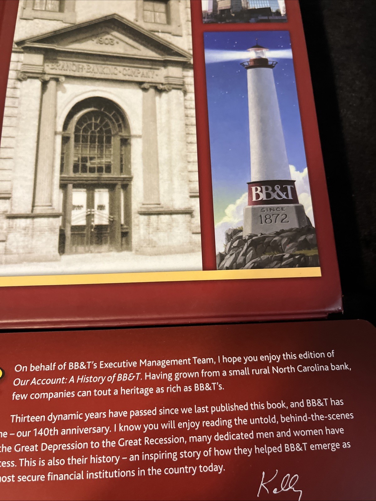 BB&T Bank History Book