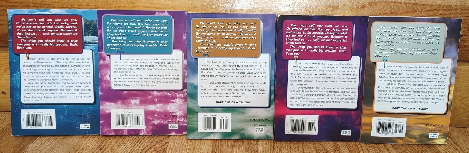 ANIMORPHS BOOKS LOT OF 20 BY K. A. APPLEGATE YOUNG ADULT SCIENCE FICTION FANTASY