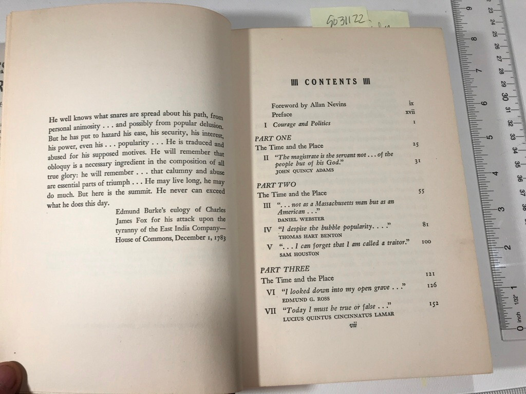 John F Kennedy 1955 1956 Profiles in Courage * Nice First Edition HbDj (later)