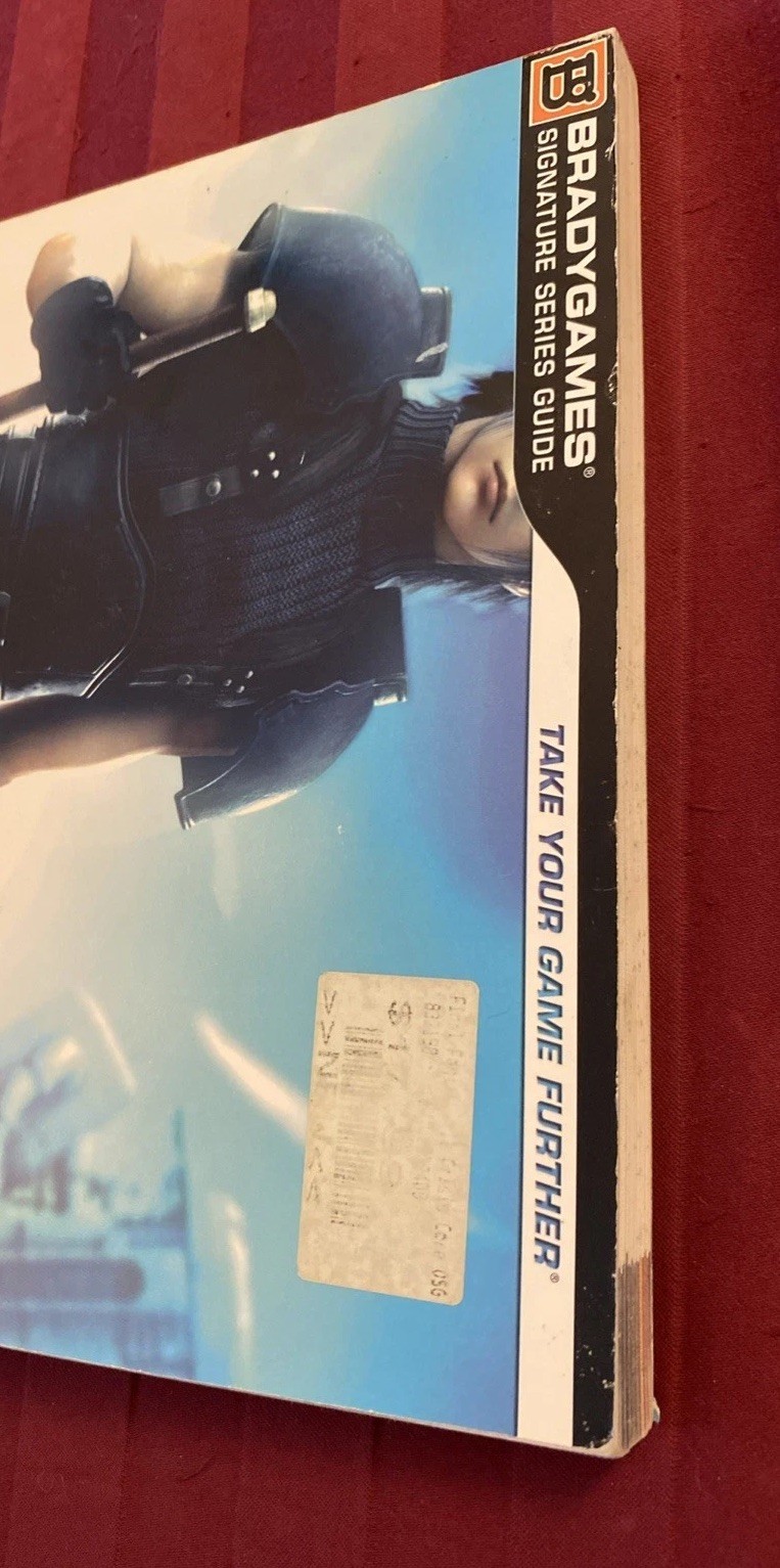 Crisis Core Final Fantasy VII BradyGames Poster Attached Signature Series PSP