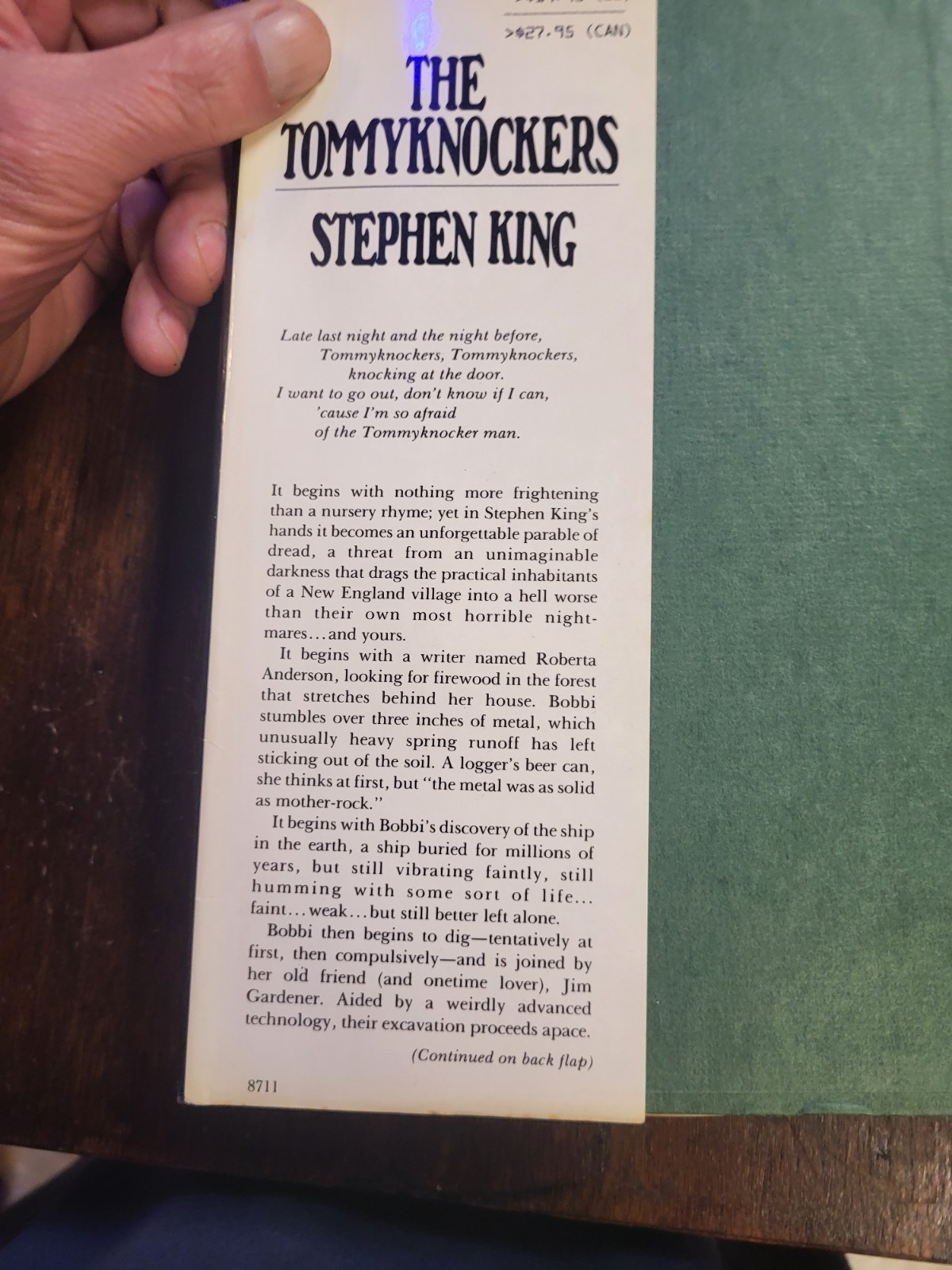 Stephan King Hardcover “Tommyknockers” 1st Printing Pre Owned