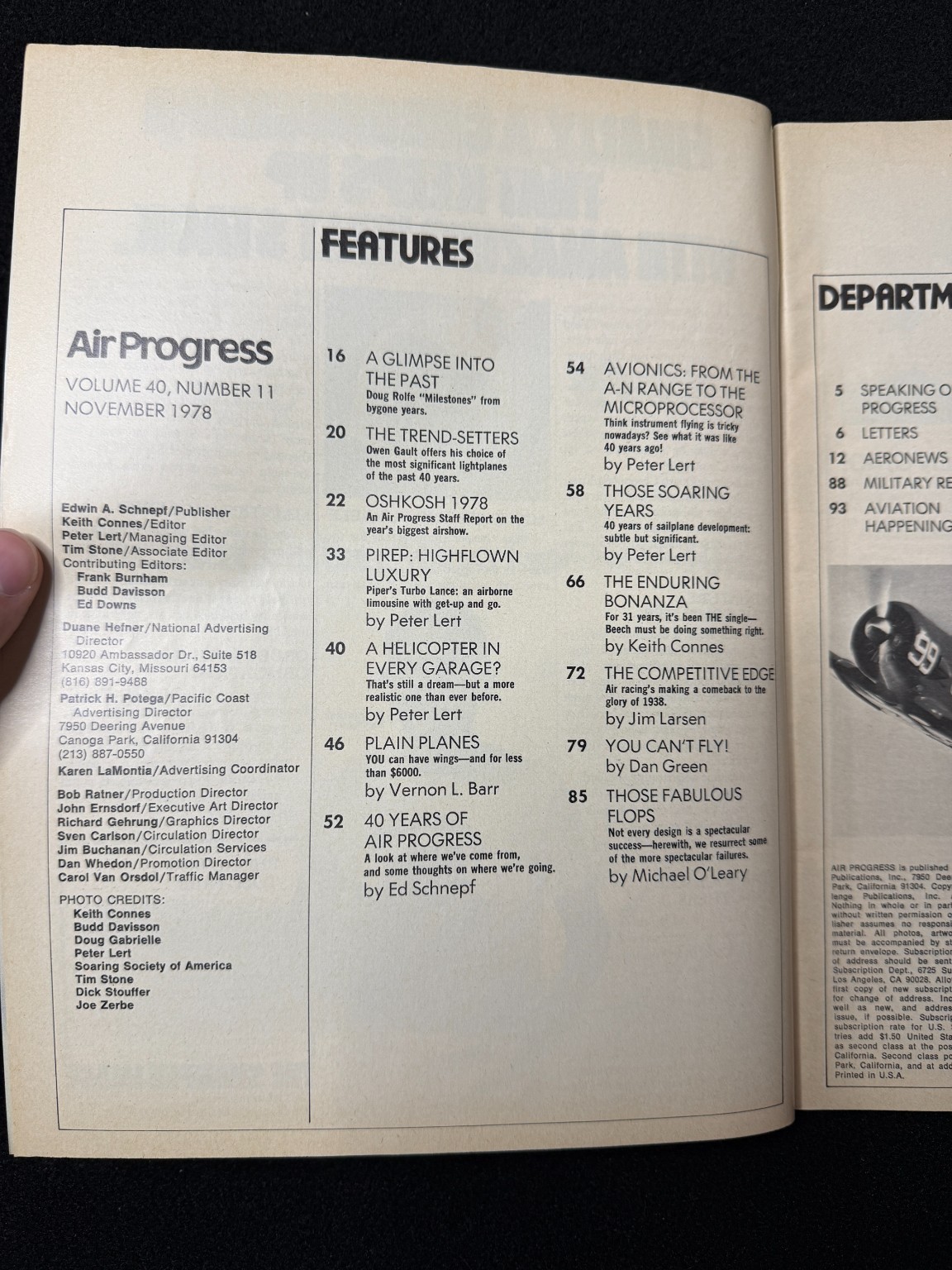 Air Progress Magazine Special 40th Anniversary Issue 1978 Aviation Racing