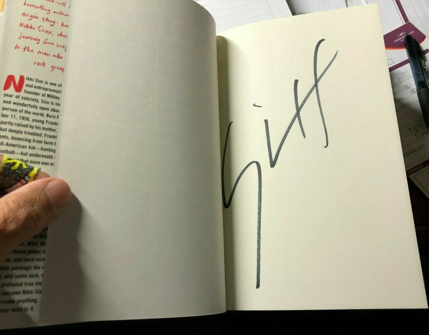 “The First 21” by Nikki Sixx Signed 1st / 1st 2021 HC Motley Crue