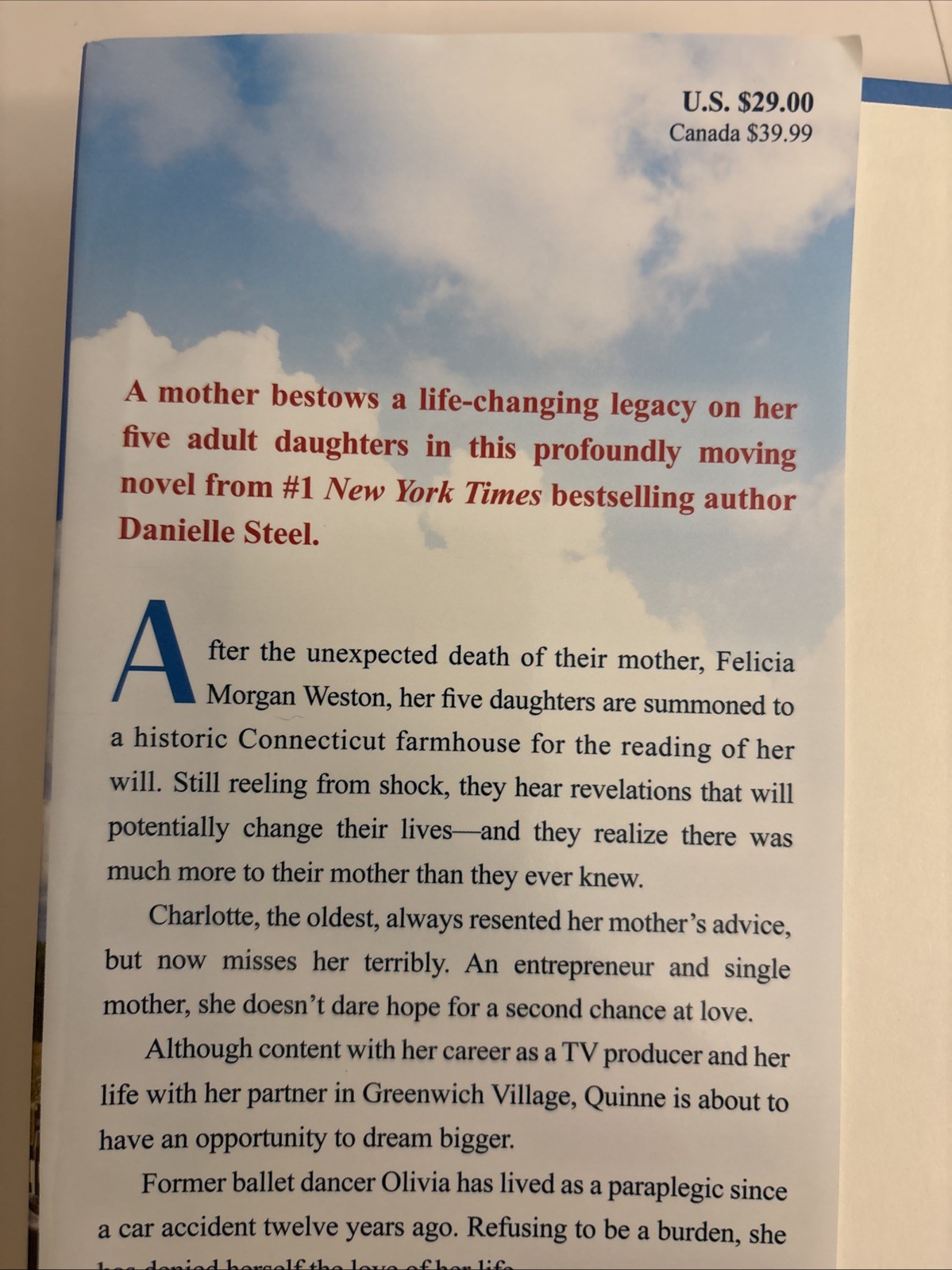 Felicia’s Favorites : A Novel by Danielle Steel 2026 Hardcover Free Shipping