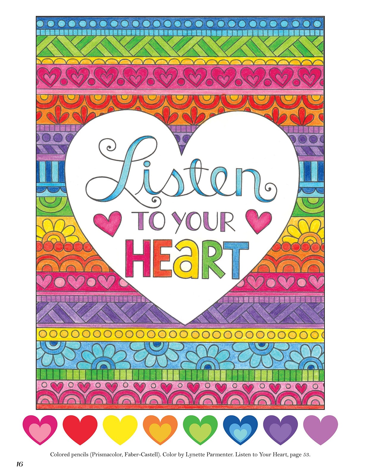 Colorful Creations Positively Inspired Coloring Book: Book Pages…