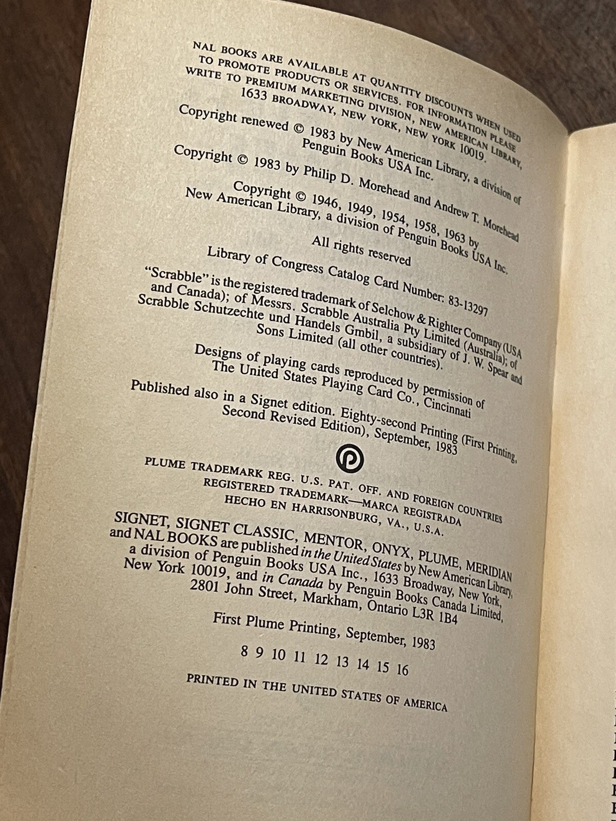 Hoyle’s Rules of Games By Albert H. Morehead, Geoffrey Mott-Smith (1983,..