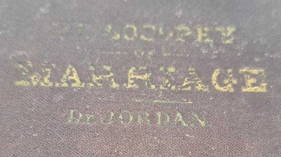 1865 The Philosophy of Marriage Being Four Important Lectures, Medical History