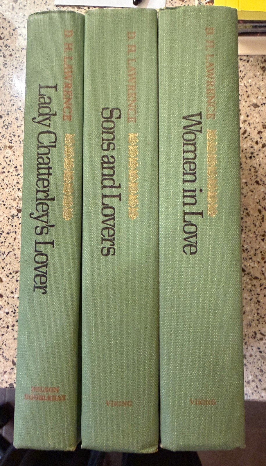 Set of 3 D.H. Lawrence Novels Pristine Condition