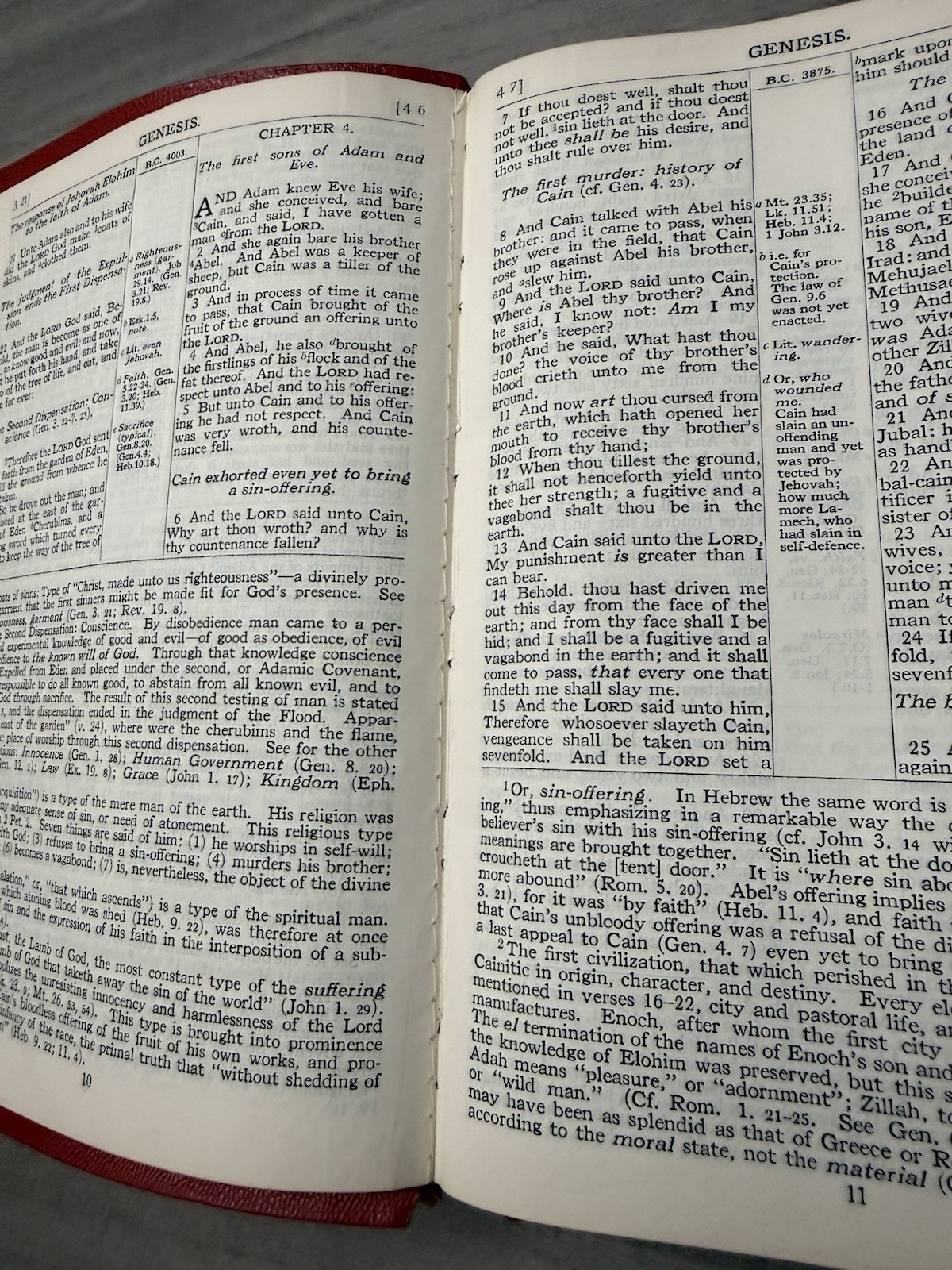 Oxford KJV Scofield Reference Bible 1945 Red Hand Grained MOROCCO Leather 187X