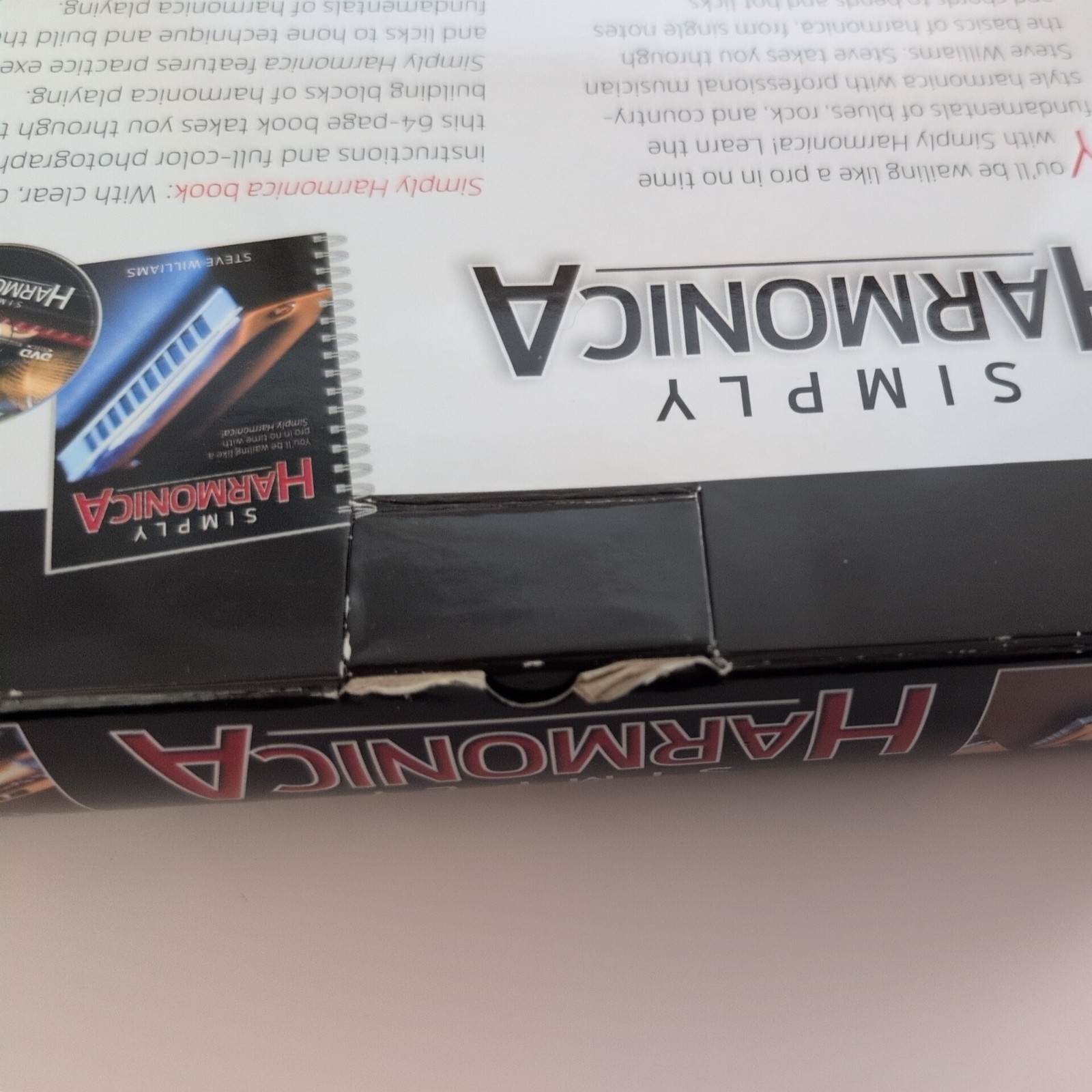 Simply Harmonica Box Set by Steve Williams Includes a 10-hole harmonica