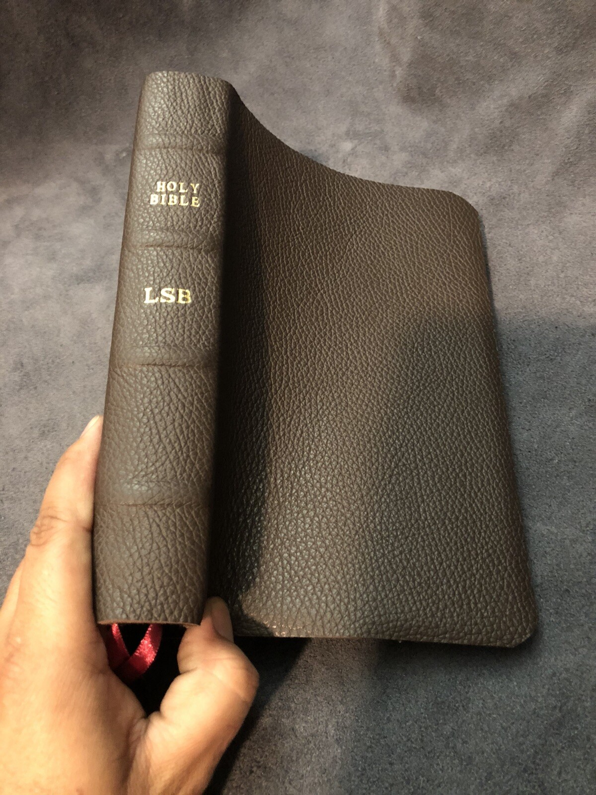 Legacy Standard Bible LSB Handy Size Brown Soft Leather MacArthur Verse By Verse