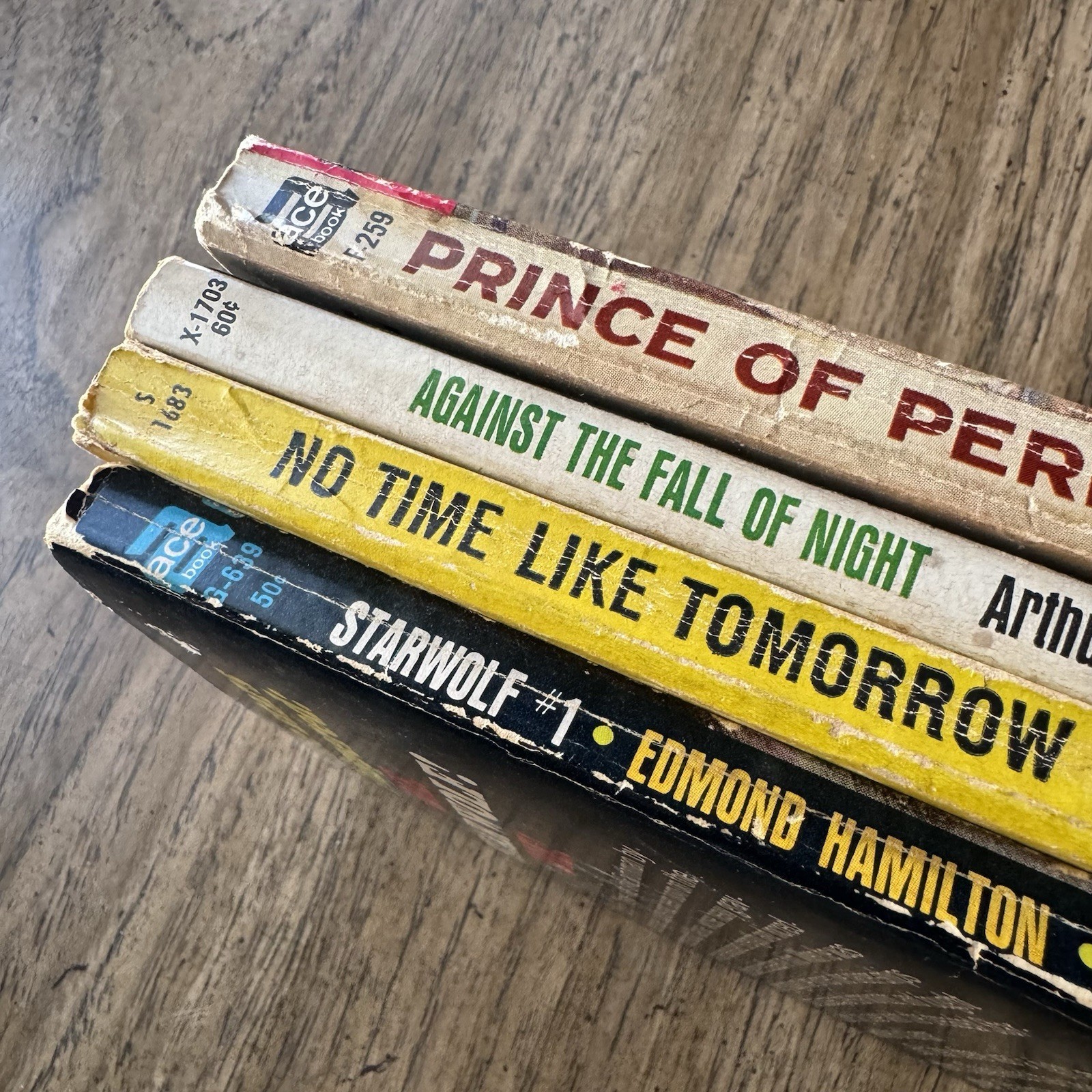 Lot of 4 Classic Sci-Fi Paperbacks – Arthur C. Clarke, Aldiss, Hamilton