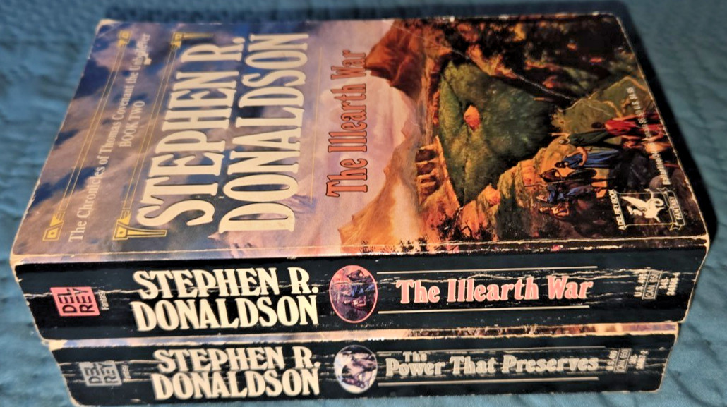 The Chronicles Of Thomas Covenant The Unbeliever Books 2+3 MM Pbks S. Donaldson