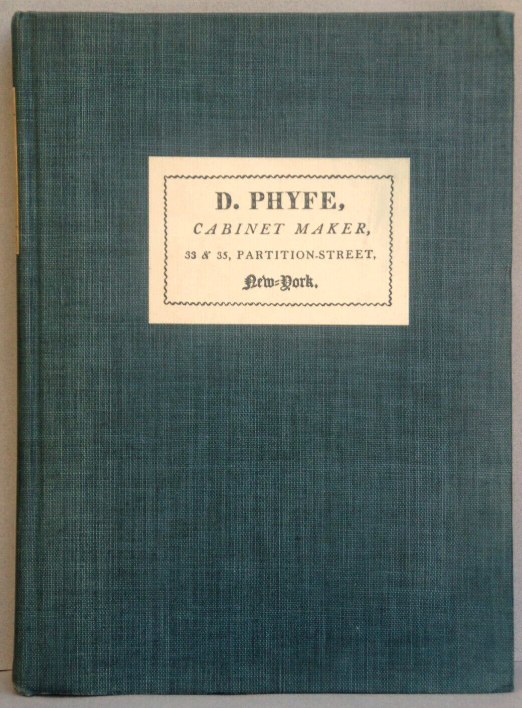 Duncan Phyfe and the English Regency 1795-1830 by Nancy V. McClelland, 1939 ed.
