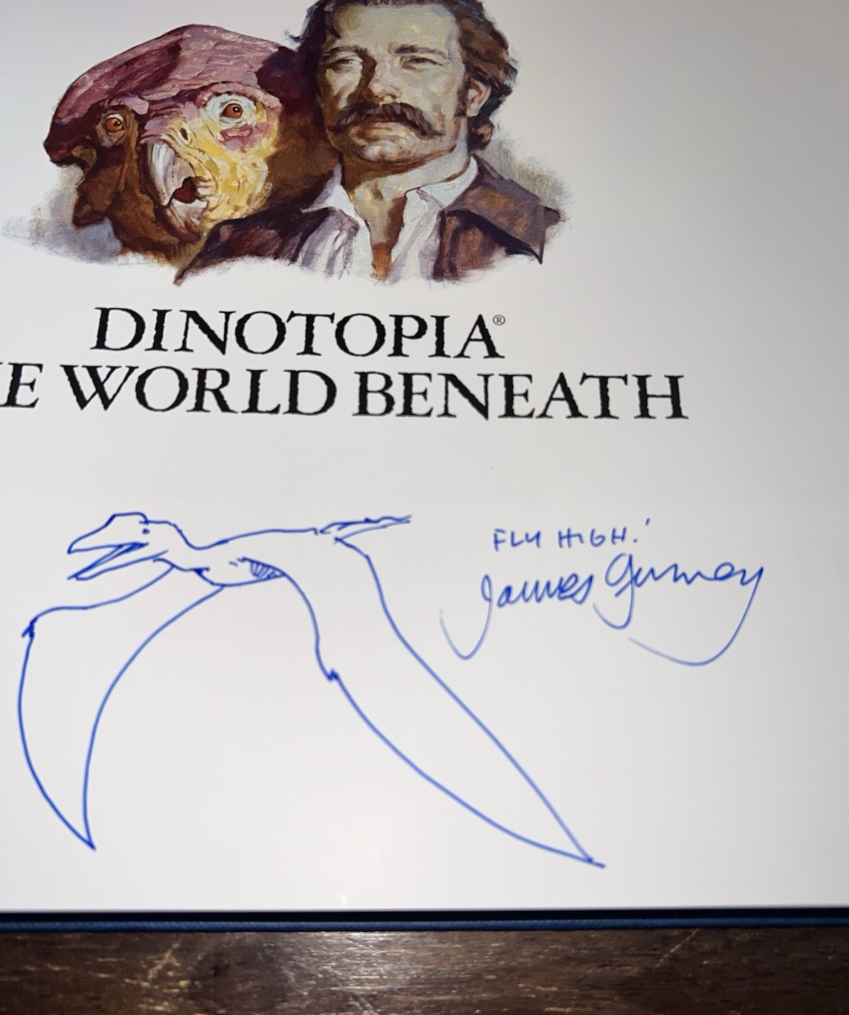 Dinotopia The World Beneath Calla Edition Signed Dinosaur Drawing James Gurney