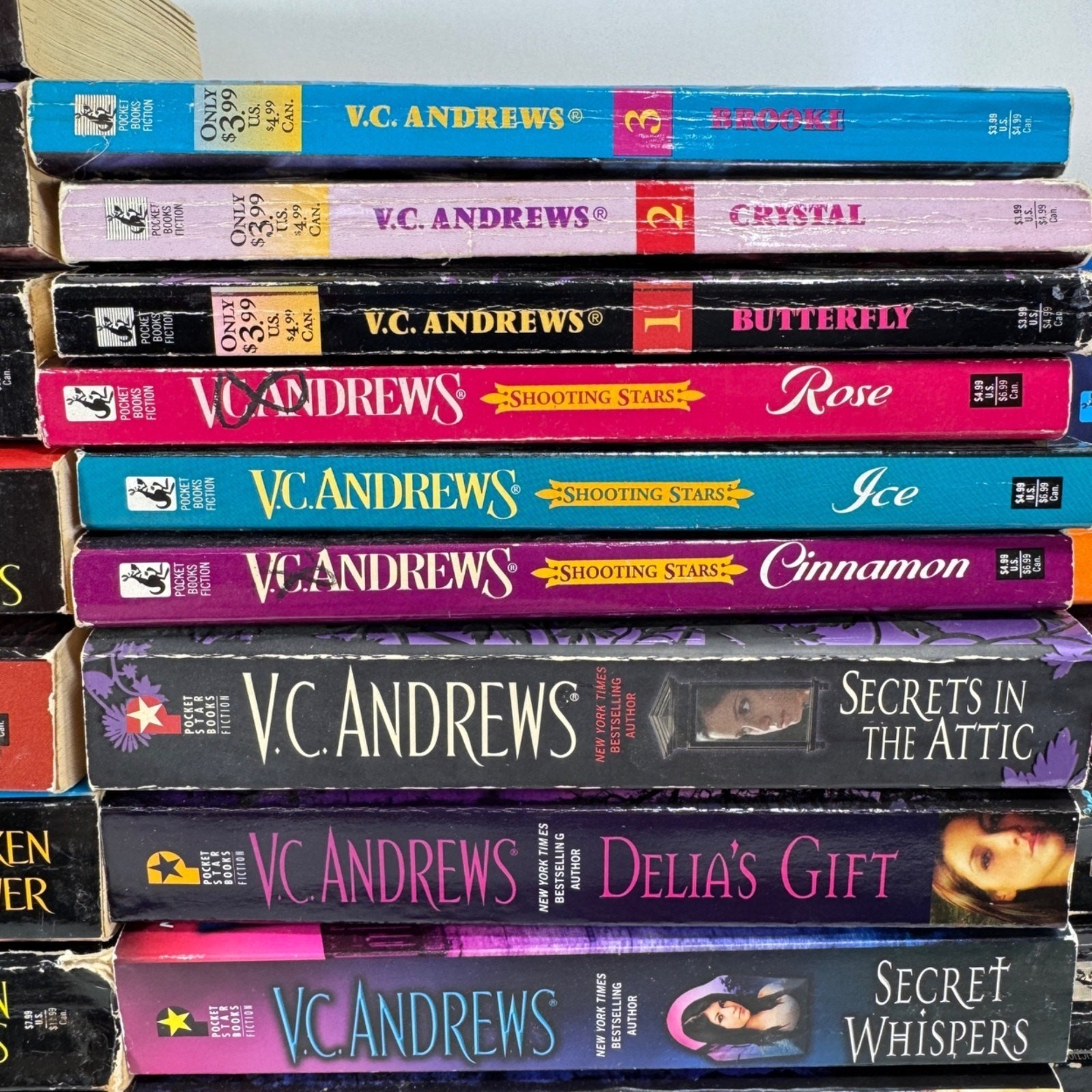 Lot 37 V.C. Andrews Books Some Keyhole Mixed Celeste Seeds of Yesterday