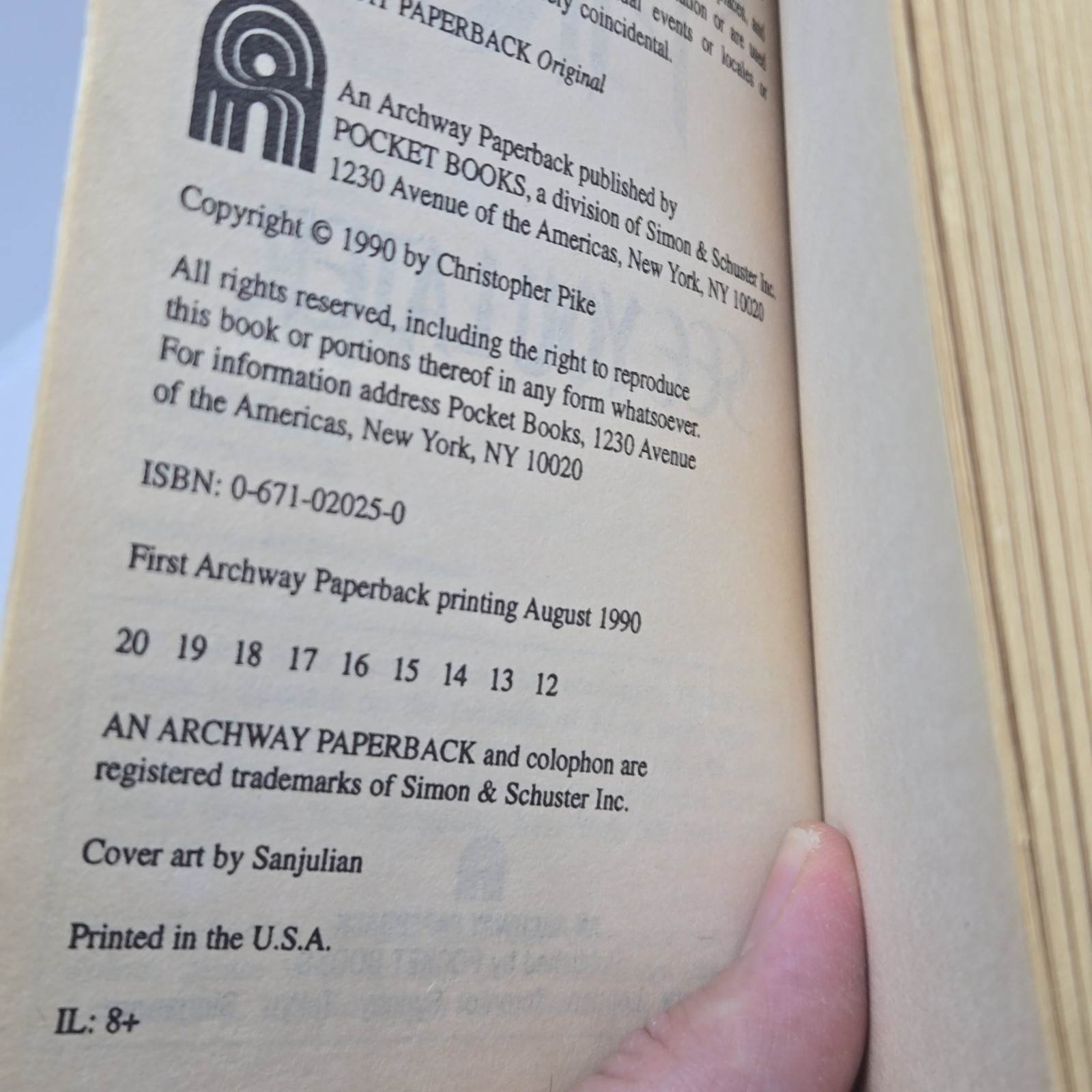 See You Later by Christopher Pike 1990 Paperback First Edition Acceptable Book