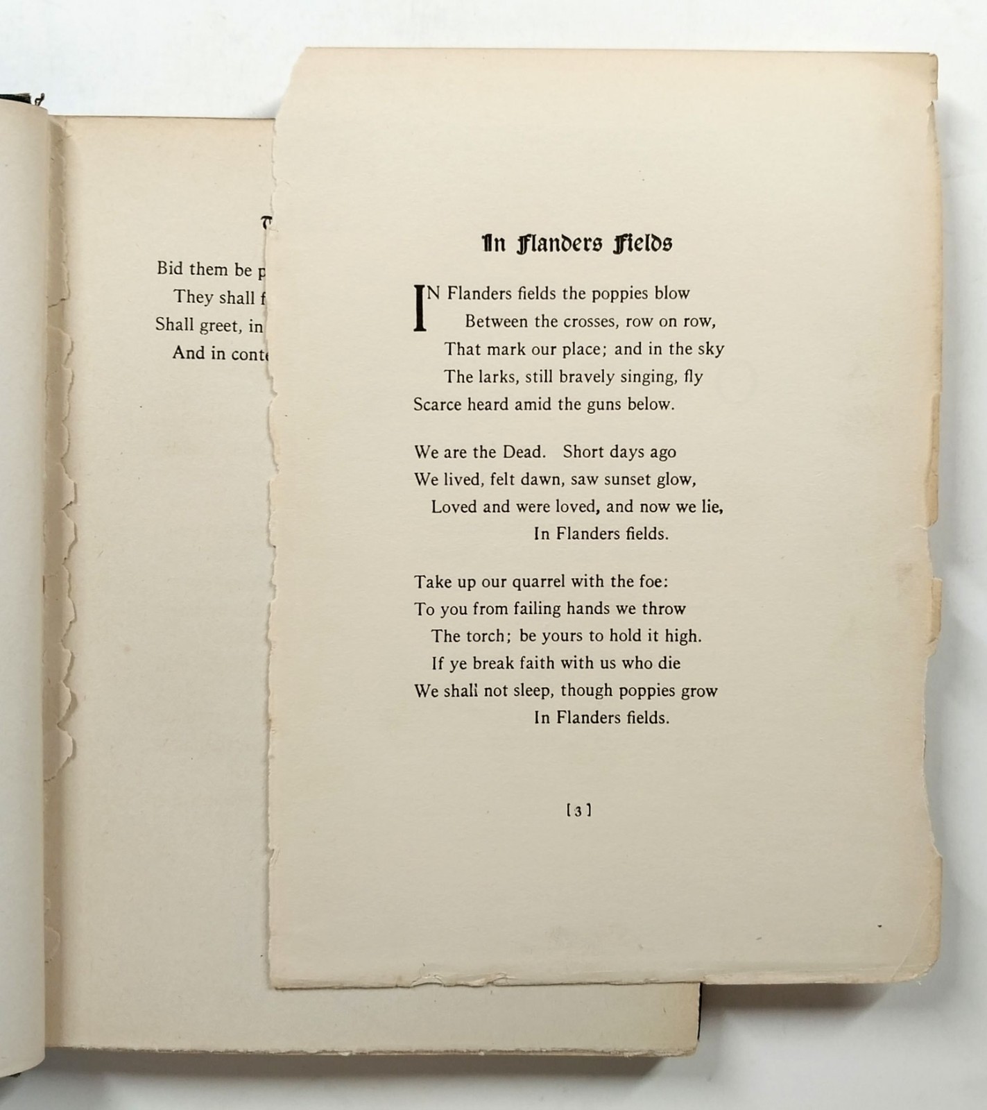 In Flanders Fields And Other Poems by John McCrae HC 1st American Edition 1919