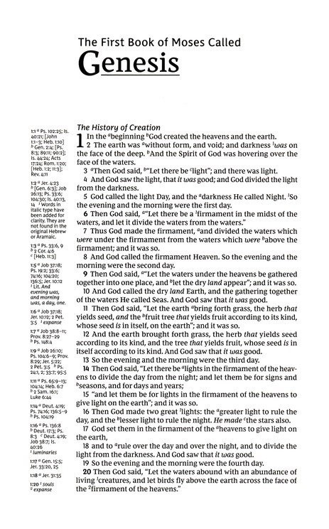 NKJV Single Column Reference Bible, Comfort Print, Black Hardcover, Red Letter