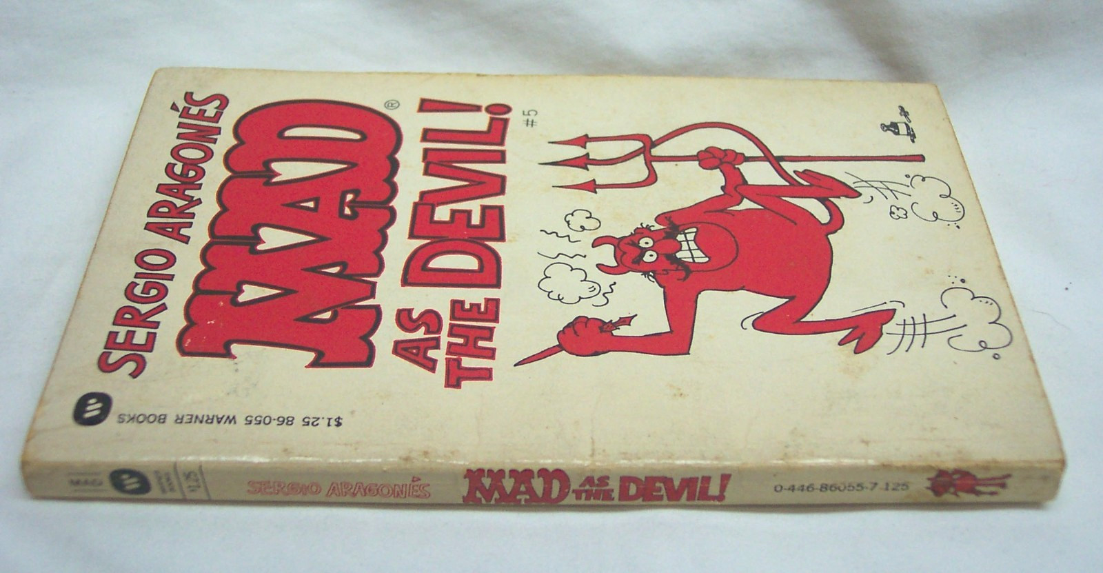 VINTAGE 1976 Sergio Aragone’s MAD AS THE DEVIL Paperback Book Comic Mad Magazine