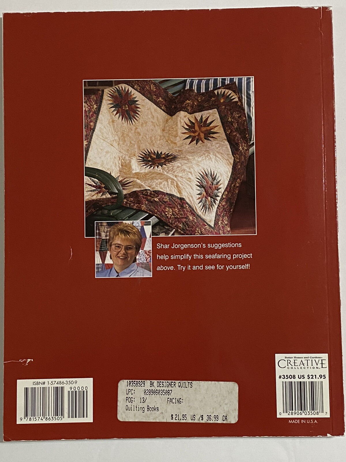 Better Homes & Gardens “Designers & Their Quilts” 129 Pages Leisure Arts