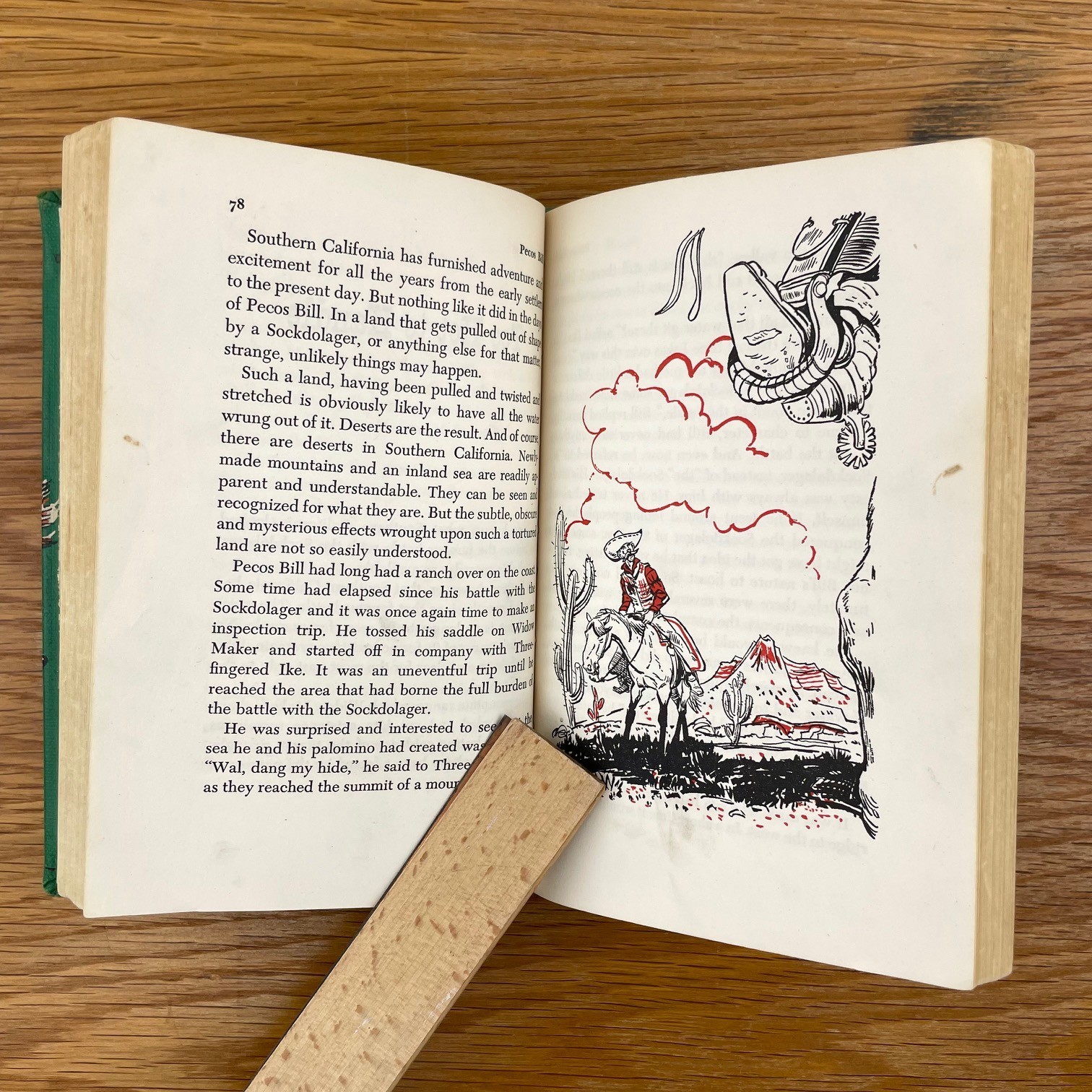 Vintage 1958 New Tall tales Of Pecos Bill Hardcover Book – Discard
