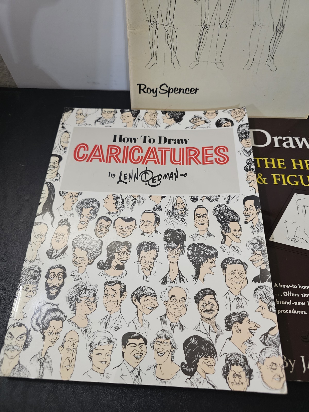 Lot Of 3 PB Drawing Books – How To Draw Caricatures / Draw The Human Head / Etc