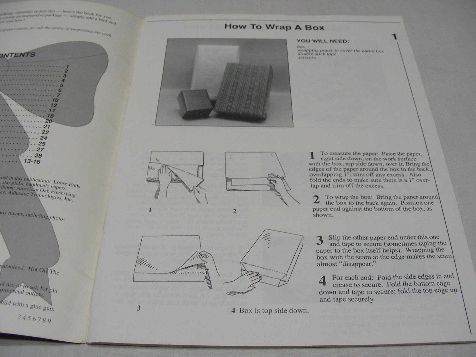 WRAP IT UP – 28 PAGES OF GIFT WRAPPING IDEAS – 8 1/2″ x 11″ Paperback Mag/Book!