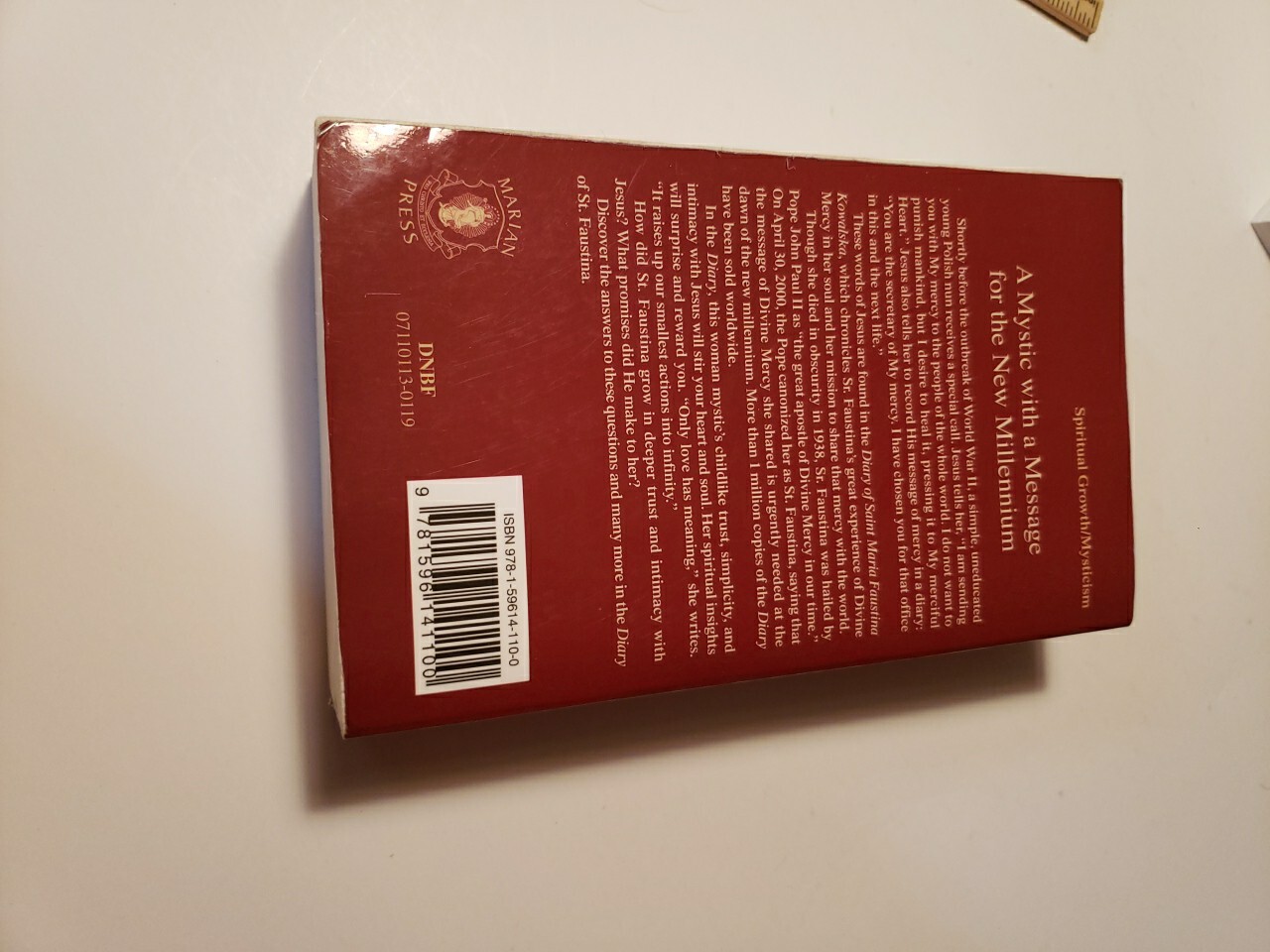 2005 Diary of Saint Maria Faustina Kowalska PB Marian Press Religious Book