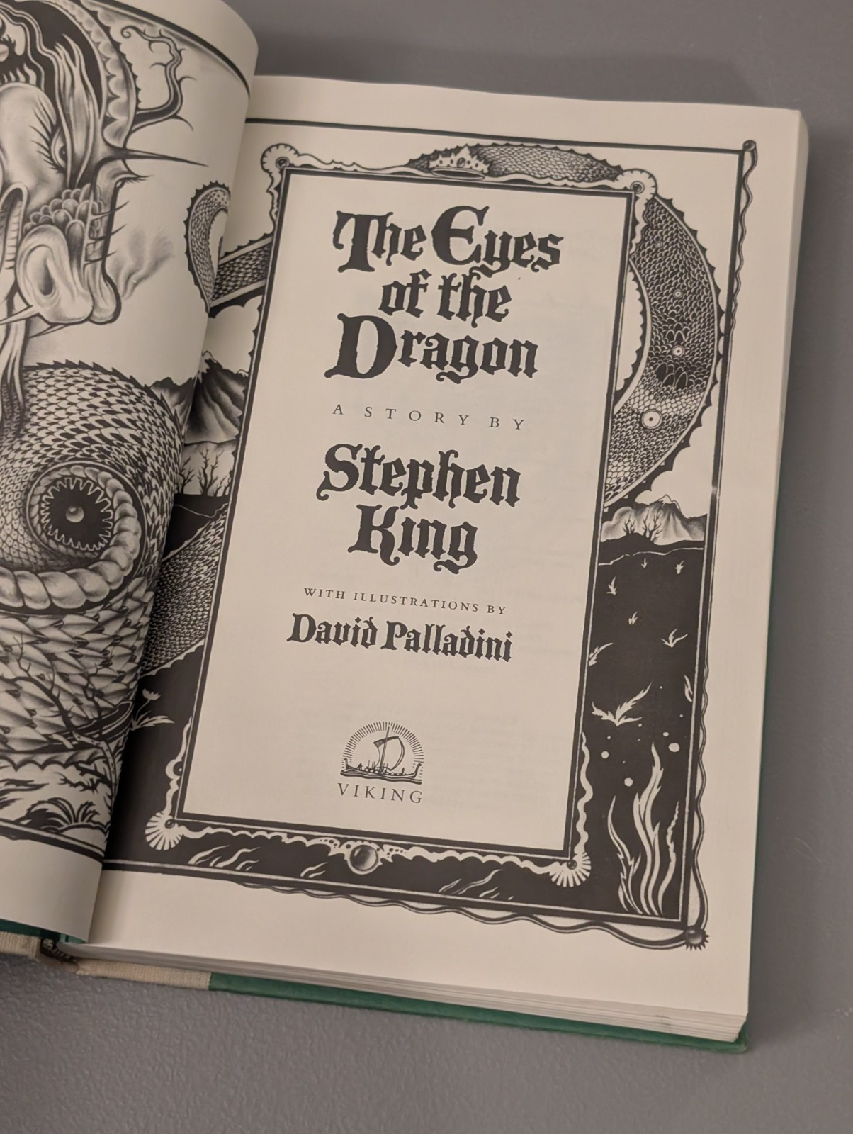 Stephen King – The Eyes Of The Dragon (1987 1st Edition Viking HC w/ Scales DJ)