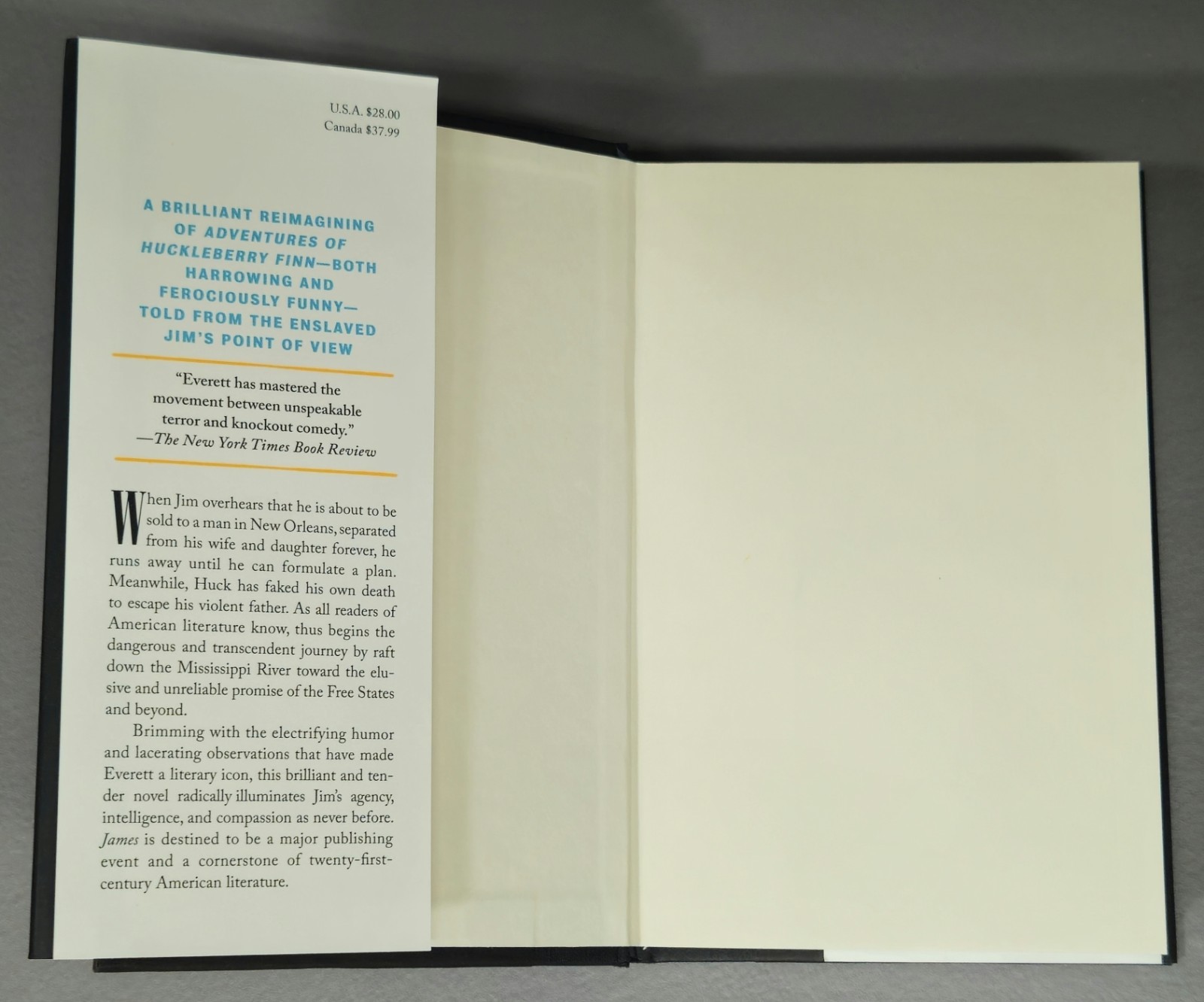 *SIGNED/1st Edit/2nd Print* James, Percival Everett, HC/VG+/FREE SHIP/NBA WINNER