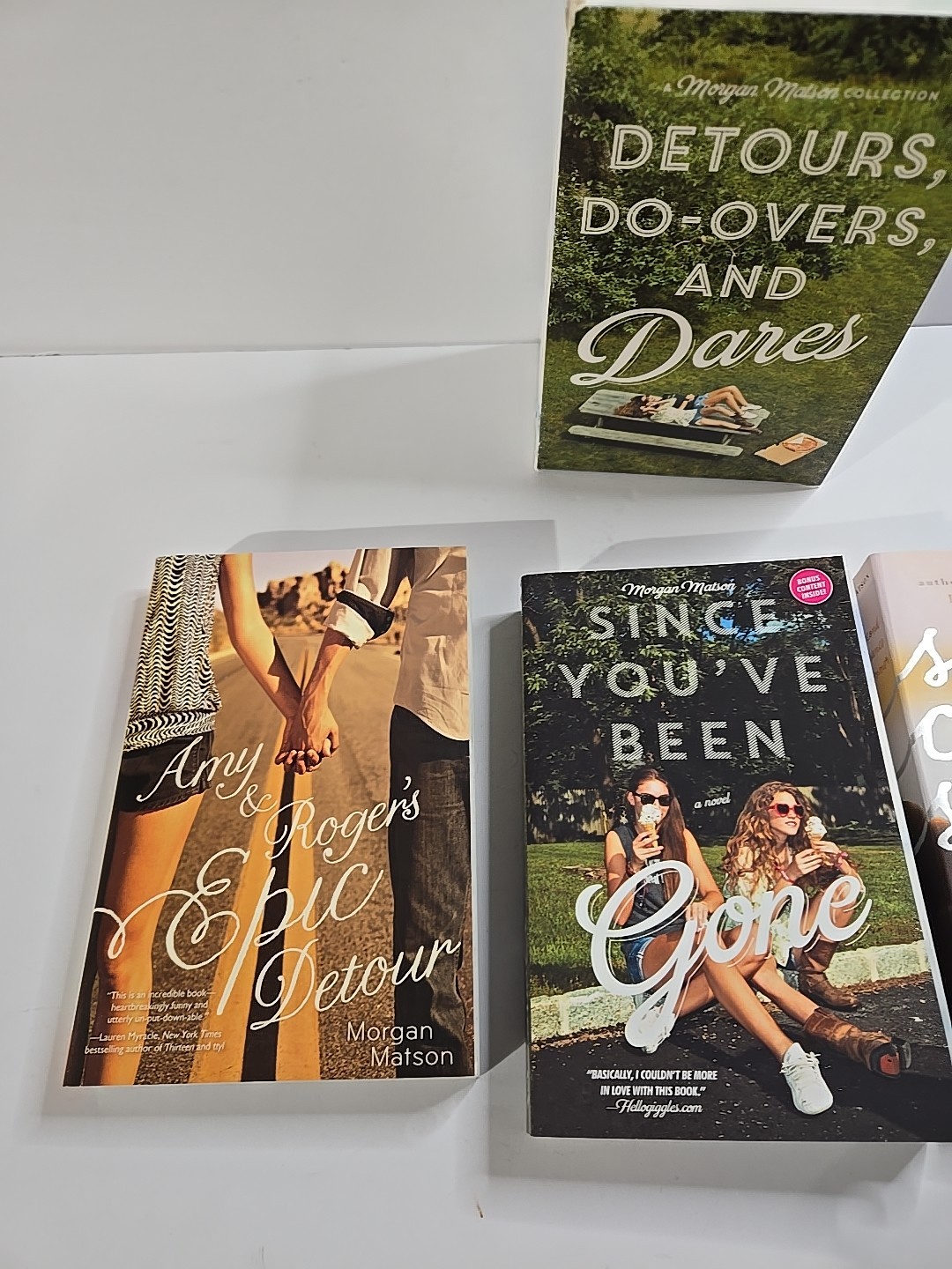 Detours, Do-Overs, and Dares – Morgan Matson 3 Novel Books Boxed Set Collection