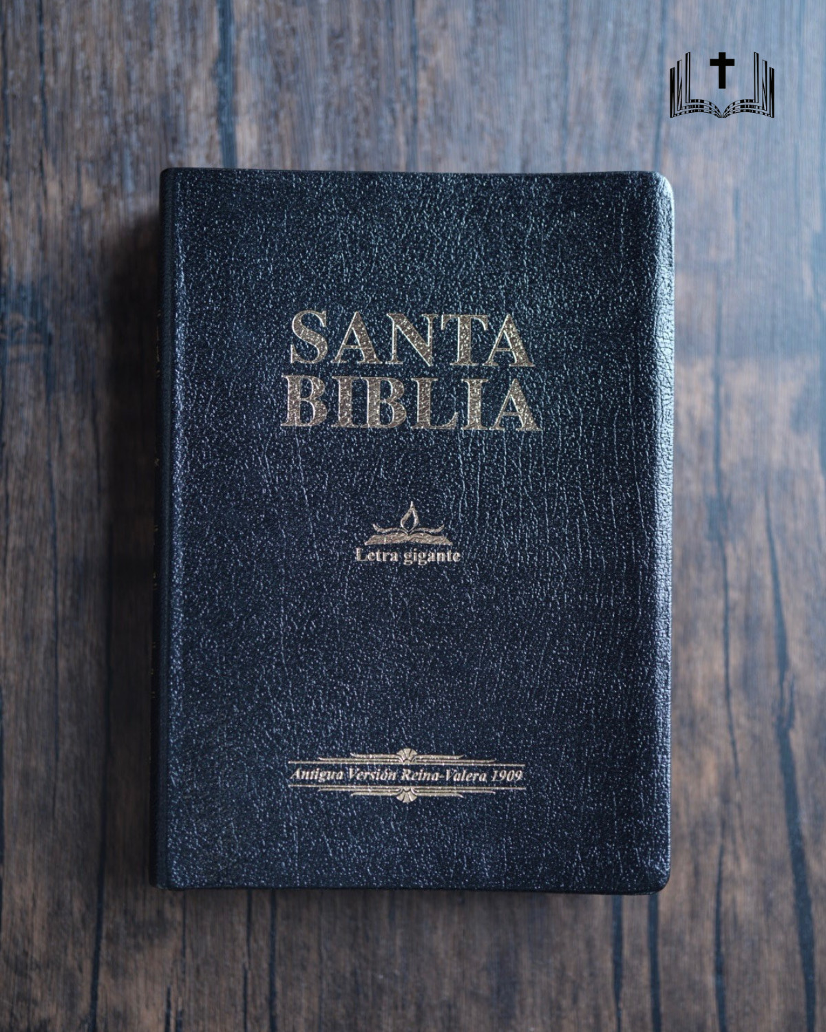 Biblia Antigua 1909, Negra Piel Fabricada, Letra Gigante 14 Pts Con Indice