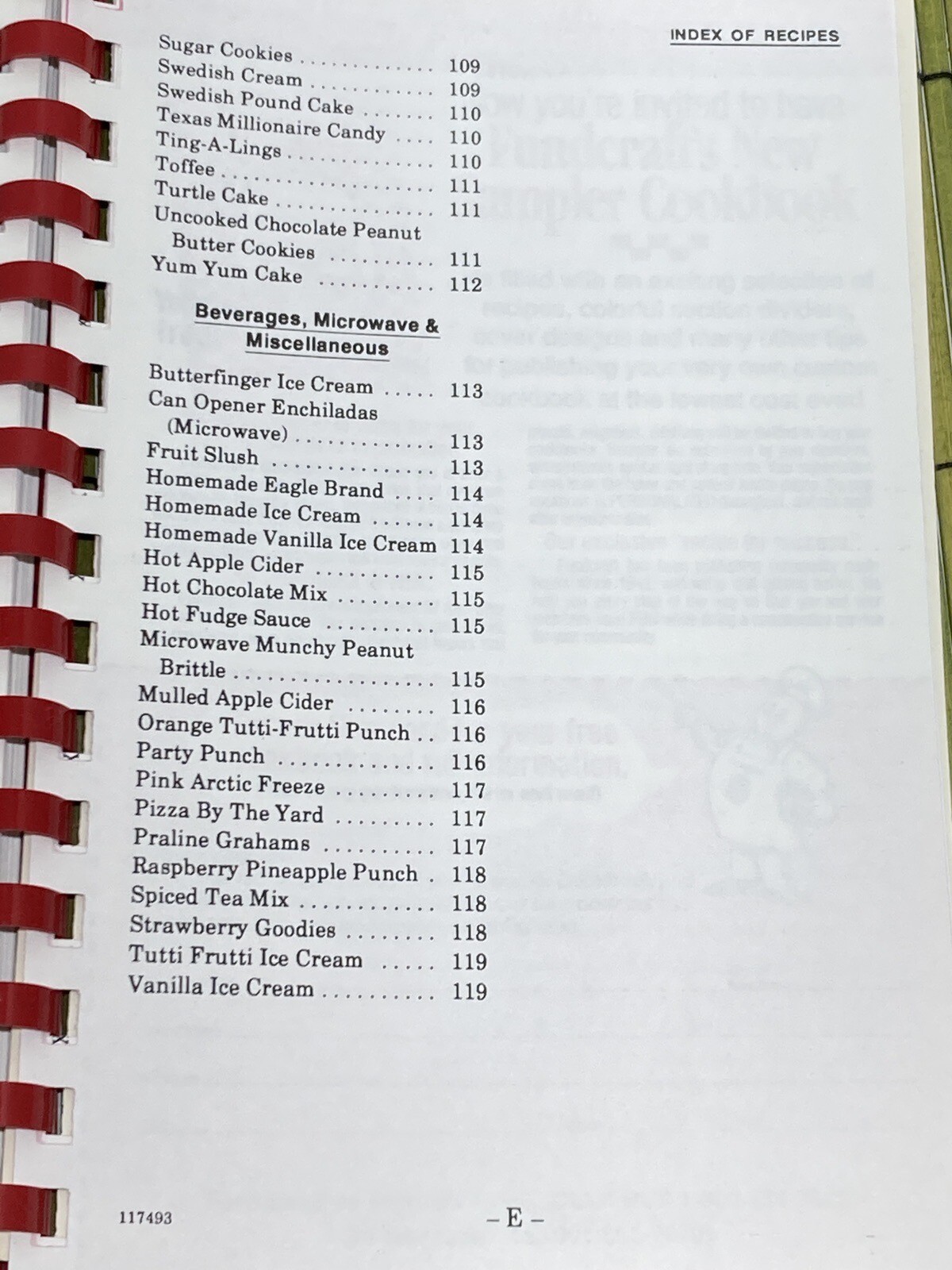 Vintage Cook Book Our Best Home Cooking Tishomingo United Methodist Women