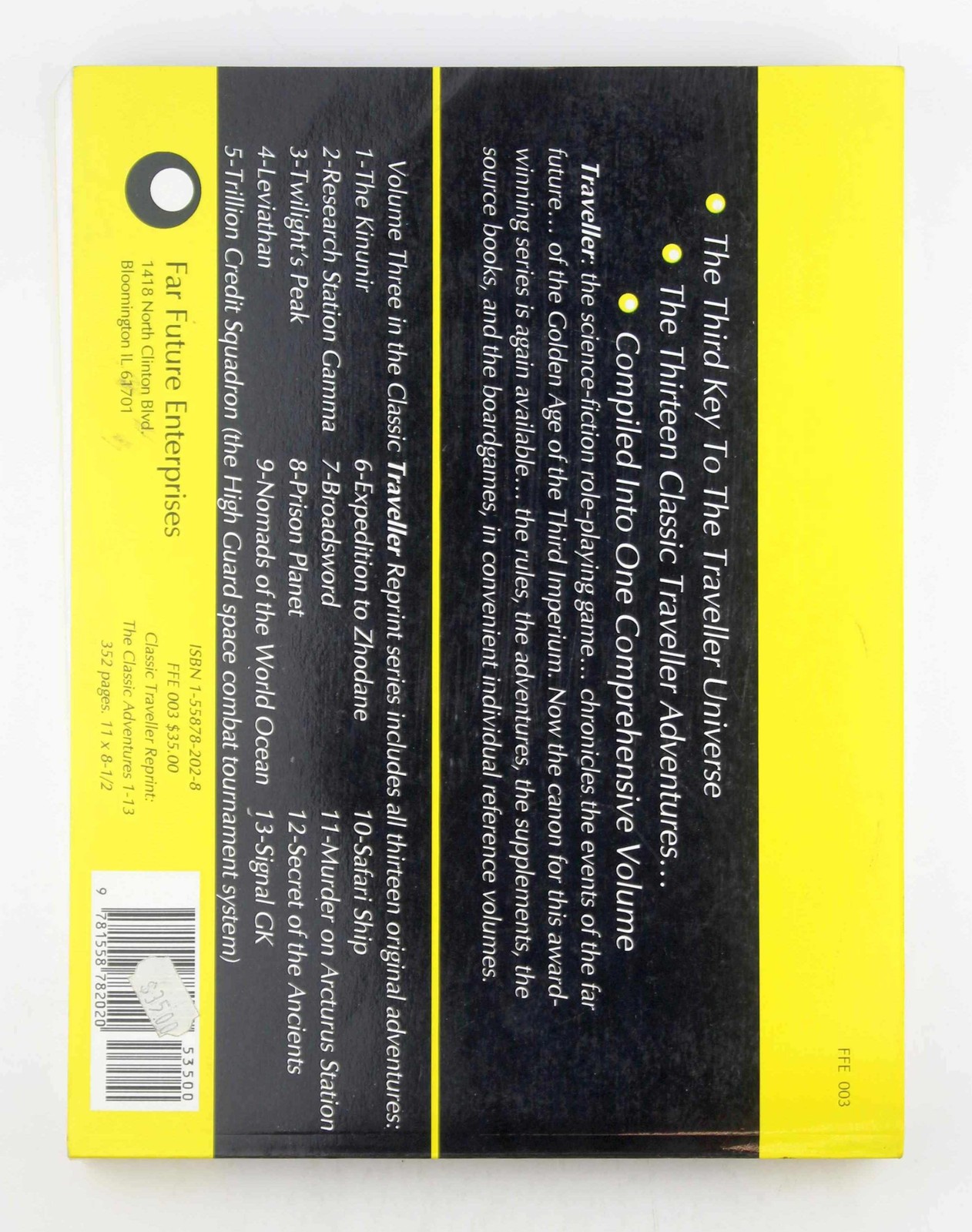 Traveller: The Classic Adventures 1-13 Marc Miller Far Future Enterprises