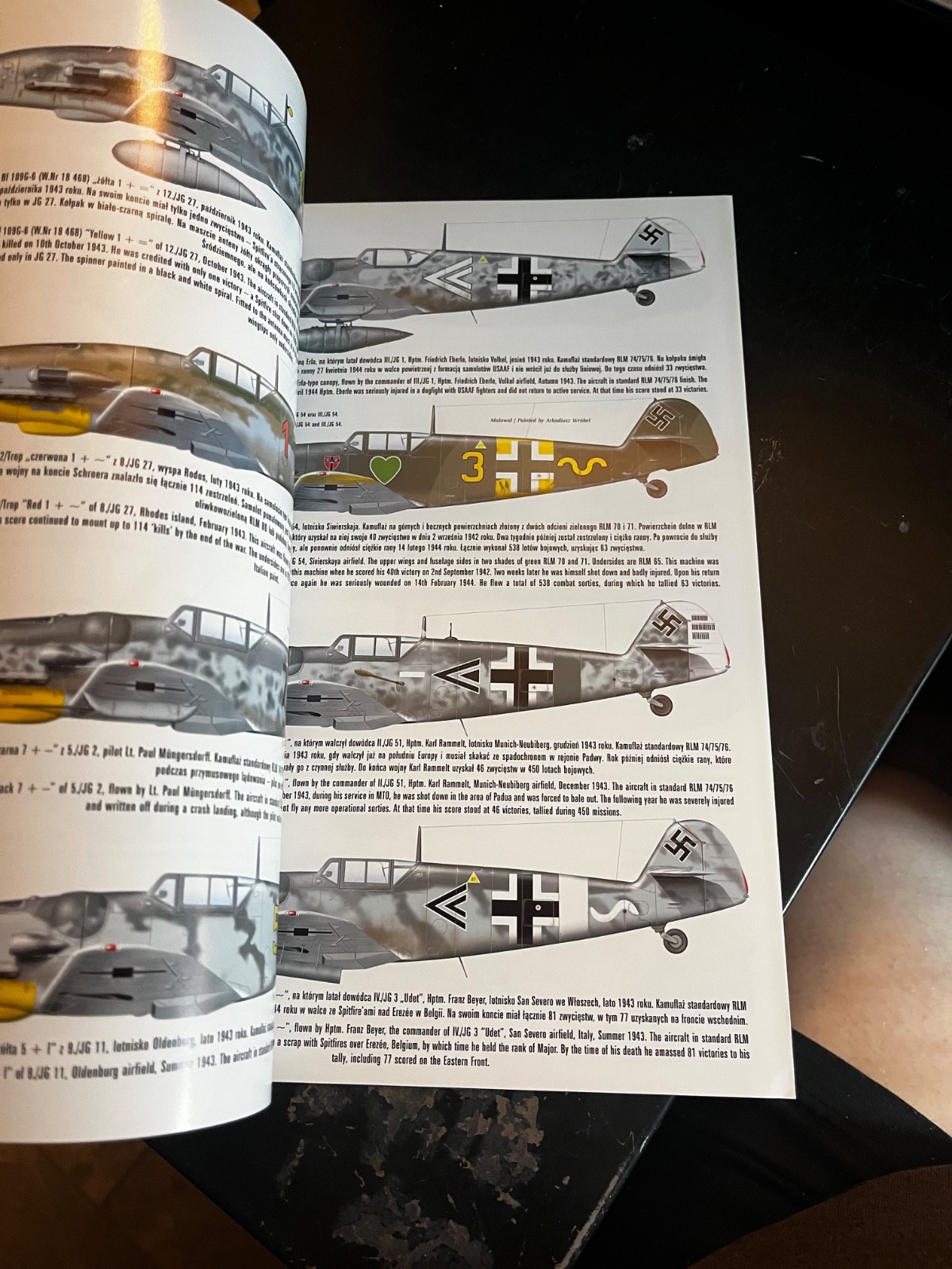Messerschmitt Bf 109 G/K Vol II. KAGERO MONOGRAPH #22 Krzysztof Janowicz w/mask