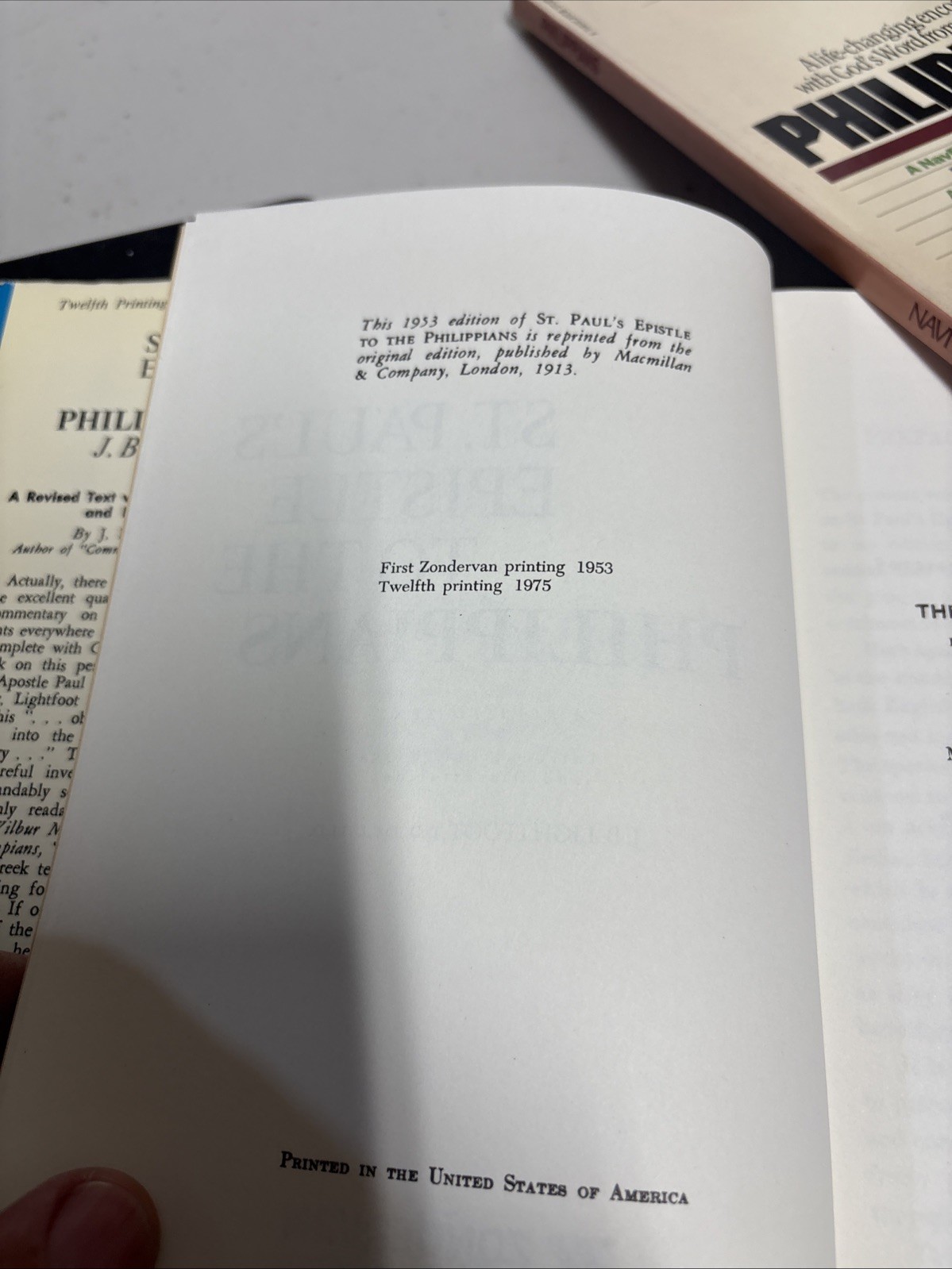 PHILIPPIANS (Greek Text with Commentary) – J.B. Lightfoot – Excellent
