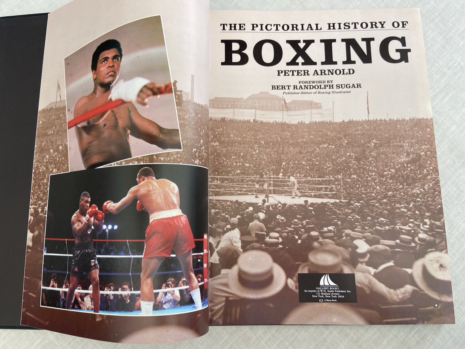 Vintage 1988, “Pictorial History of Boxing” Peter Arnold XL Vg 1st Print FREE SH