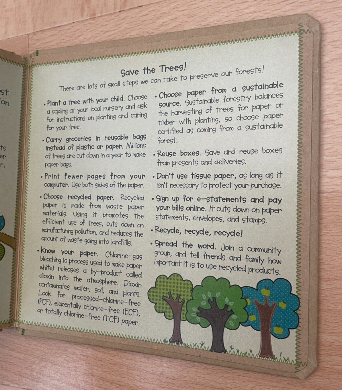 LESLIE BOCKOL. ONE TREE. RECYCLED BOOK. BOARDED. 17 BY 17CM, 9781584768111.