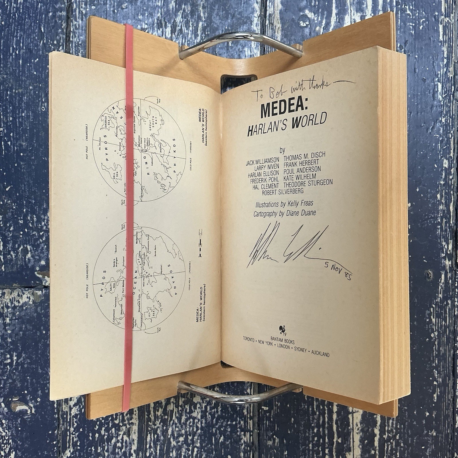 4 HARLAN ELLISON Books SLIPPAGE HC, MEDEA (Signed), DEATHBIRD & BEAST TPB OOP