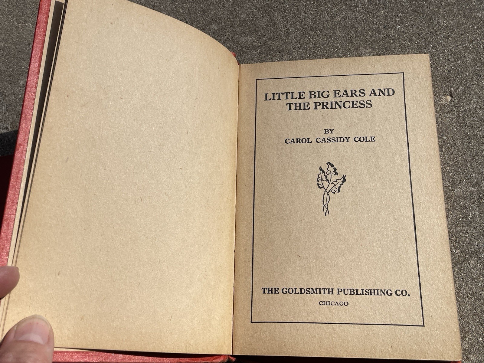Lot 3 Goldsmith Carol Cassidy Cole Childrens Books Vintage 1928 Hardcovers 1st