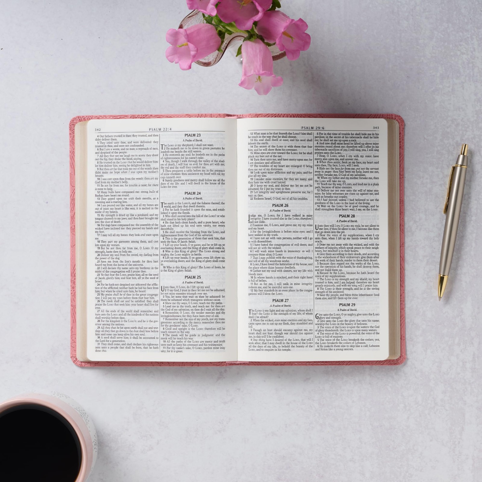 KJV Pink Faux Leather Giant Print Bible Thumb Indexed BRAND NEW in Shrink Wrap!!