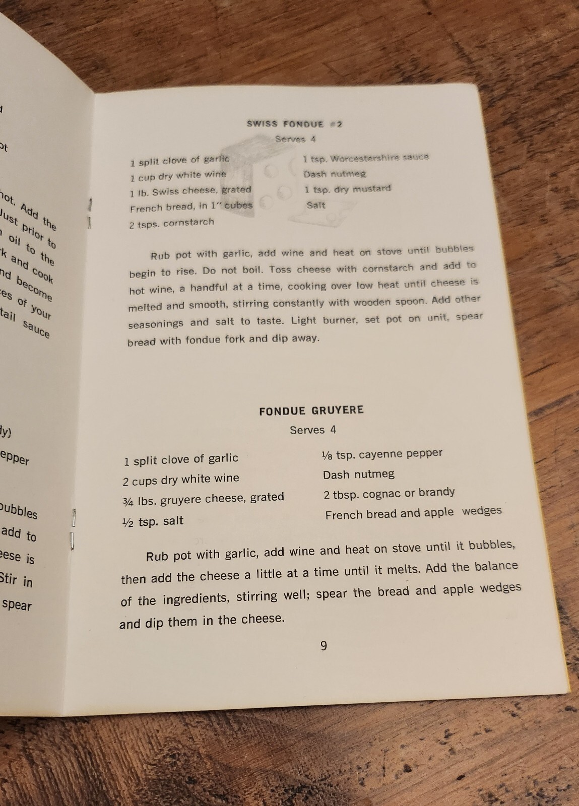 Fondue Cook-In 1968 Potpourri Press Rebecca Crutchfield Booklet Pamphlet 16 Page