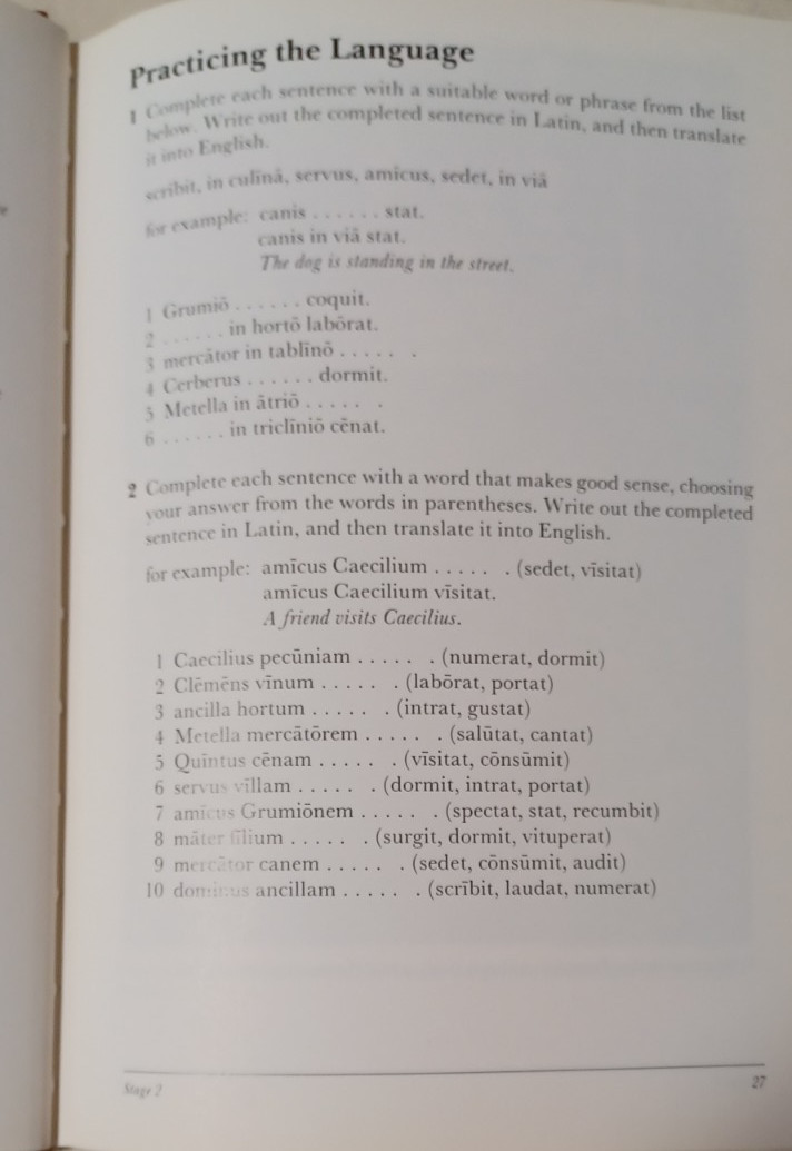 Cambridge Latin Language Course: Unit 1 – 3rd Edition Hardcover Very Good