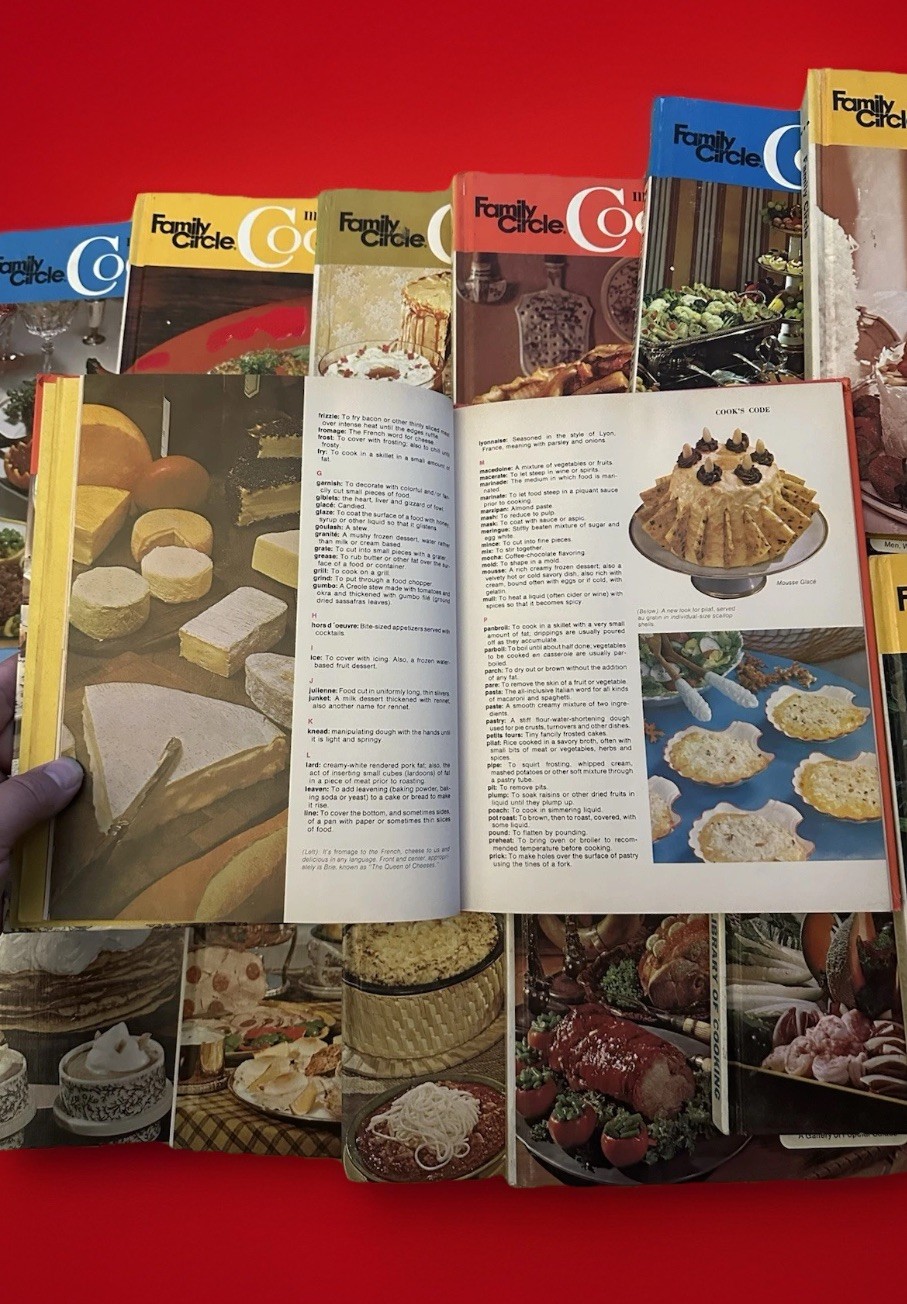 1972 Family Circle Illustrated Library Of Cooking 1-16 Complete Set Cookbooks HC