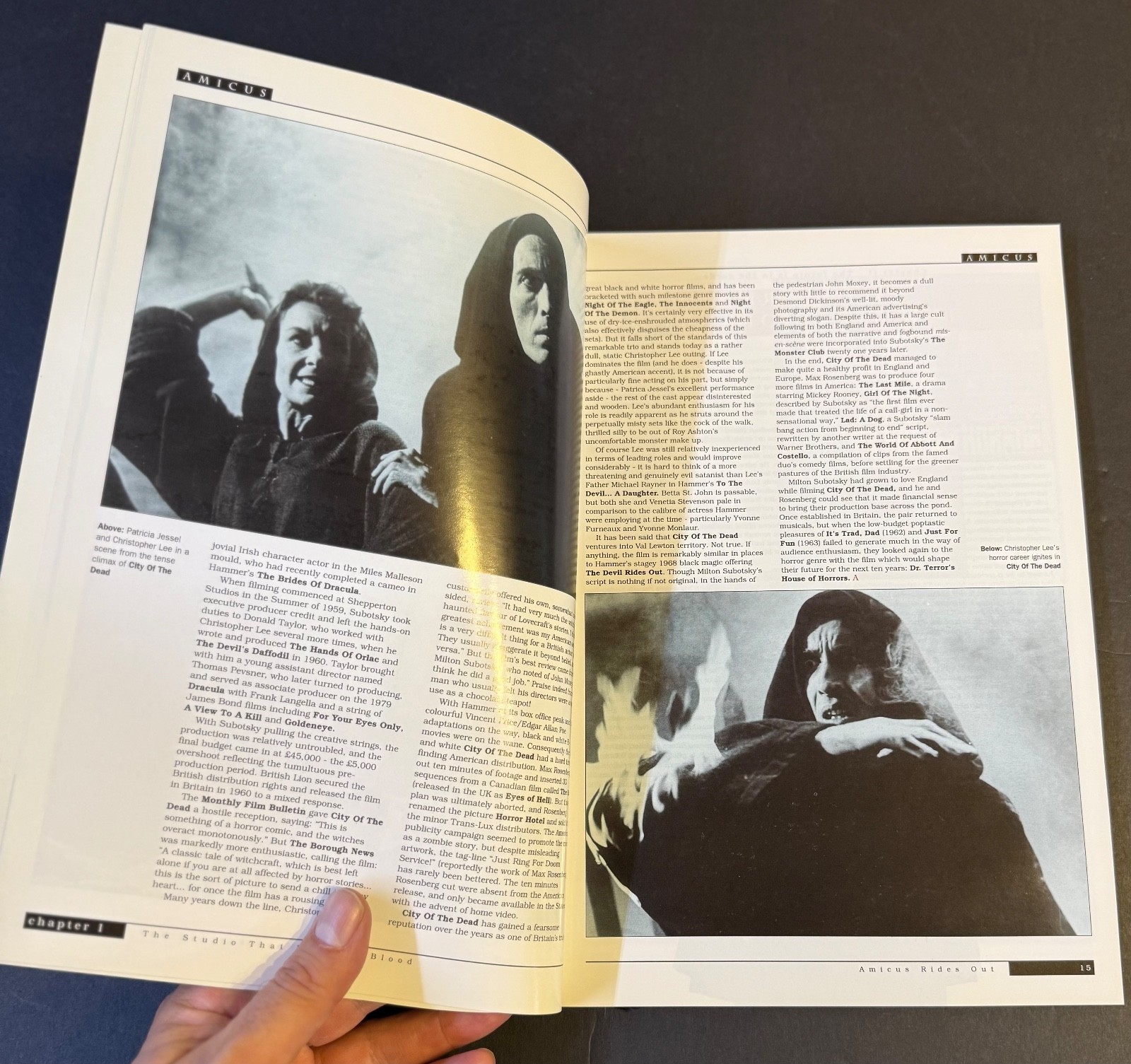 AMICUS The Studio That Dripped Blood UK FULL COLOR BOOK 164 PAGES Horror Films