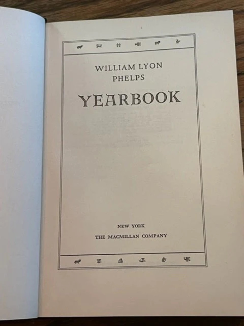 “William Lyon Phelps Yearbook” (1935)
