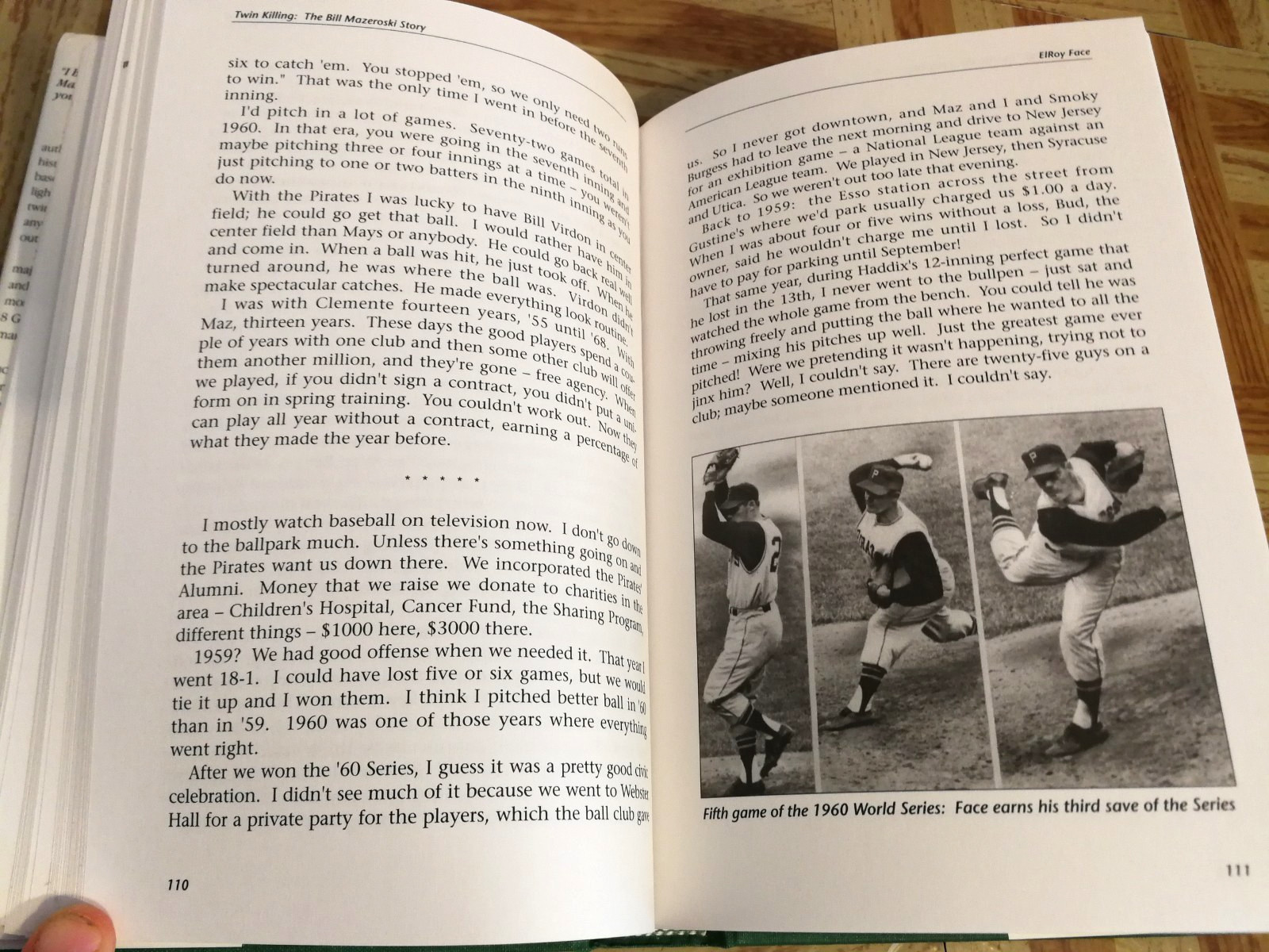 Twin Killing: The Bill Mazeroski Story, John T Bird 1995 HCDJ Illustrated MLB